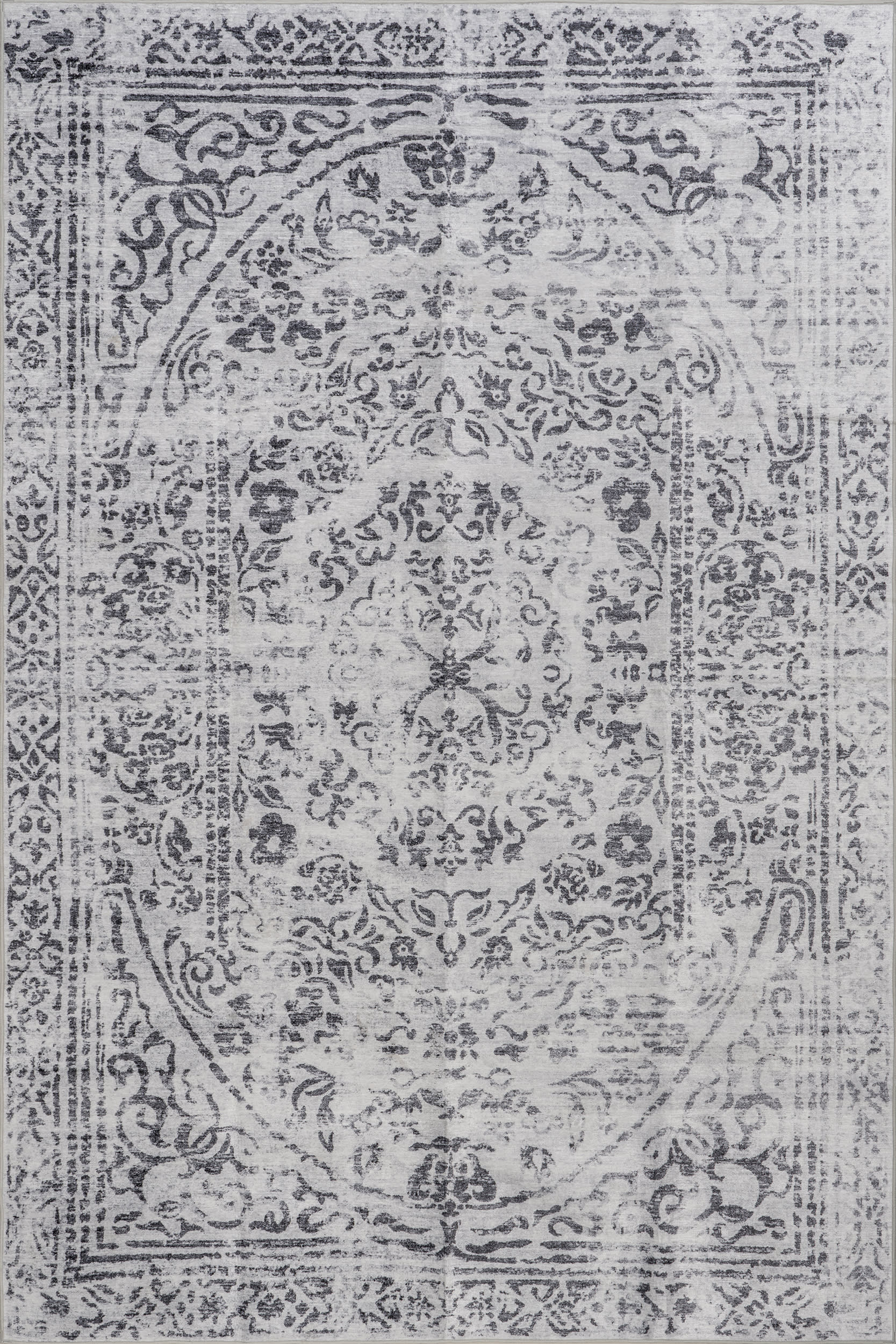 Esmeralda Spill Proof Washable Transitional Rug | Ivory