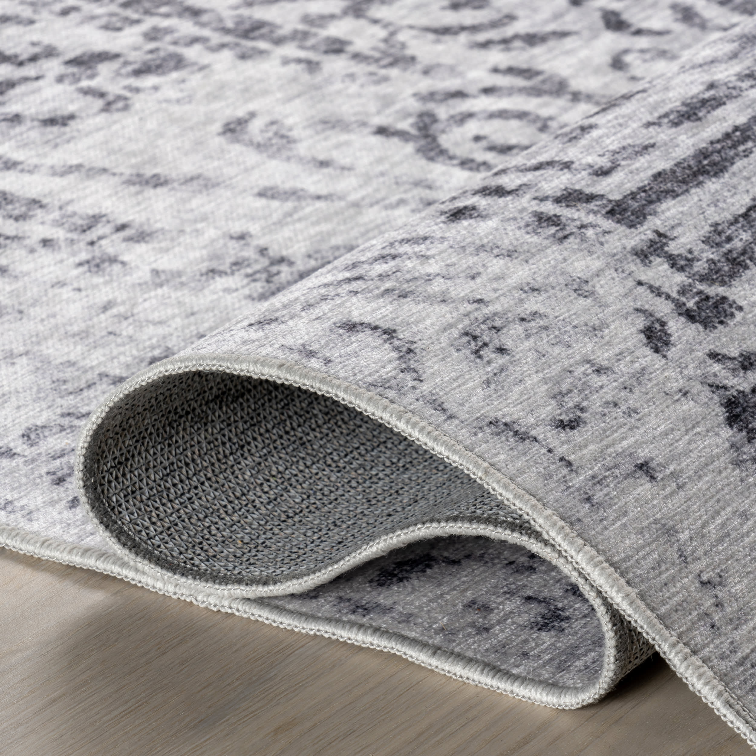 Esmeralda Spill Proof Washable Transitional Rug | Ivory - Image 9