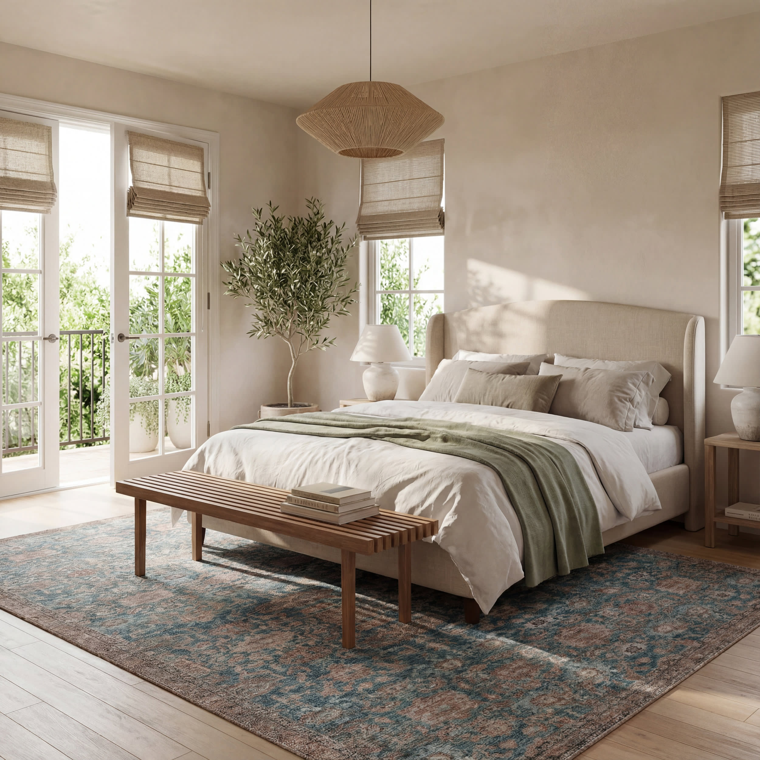 Ethellie Vintage & Distressed Washable Rug | Blue - Image 10