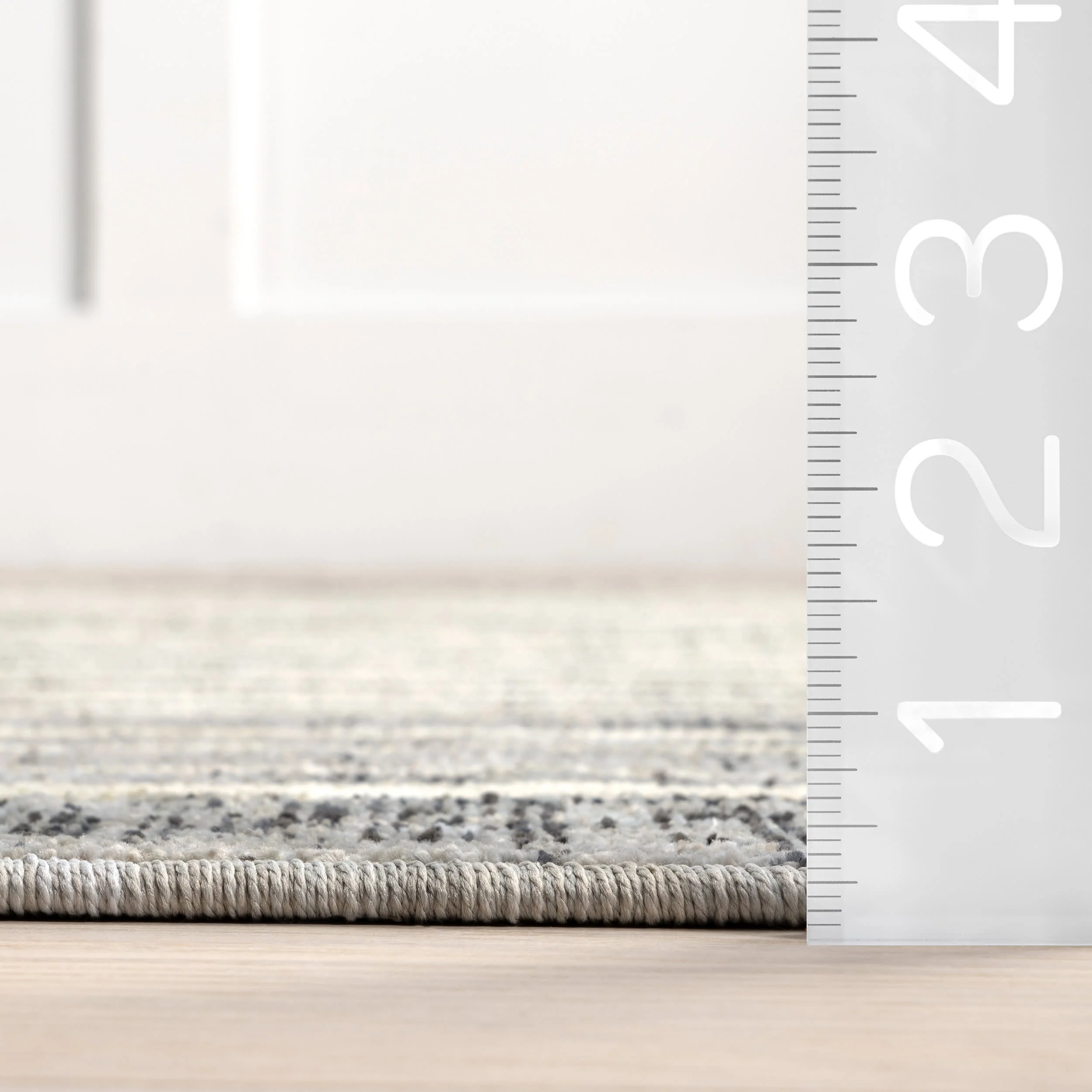 Etta Abstract Stripes Rug | Grey - Image 6
