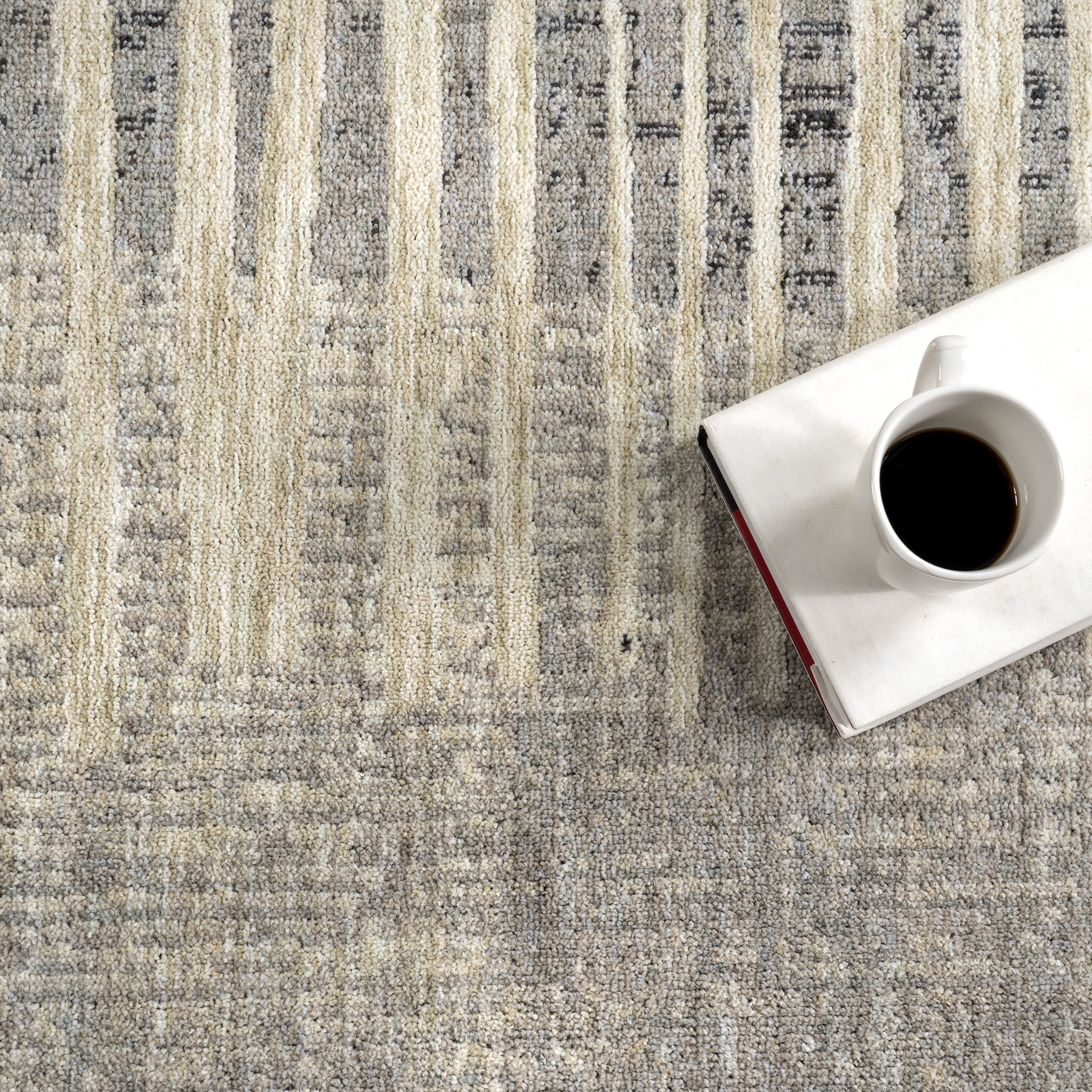 Etta Abstract Stripes Rug | Grey - Image 8