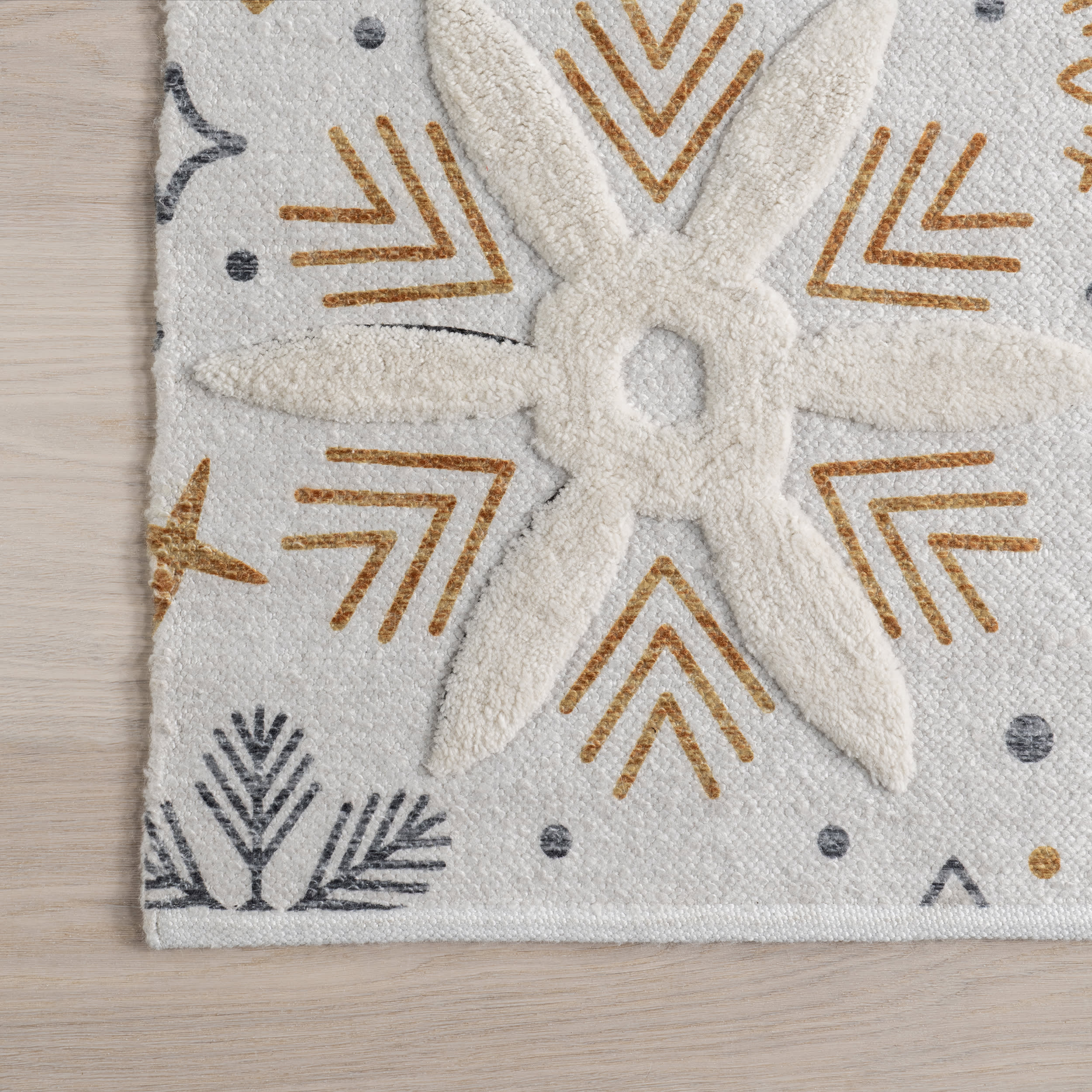 Eudora Snowflake Rug | White - Image 3