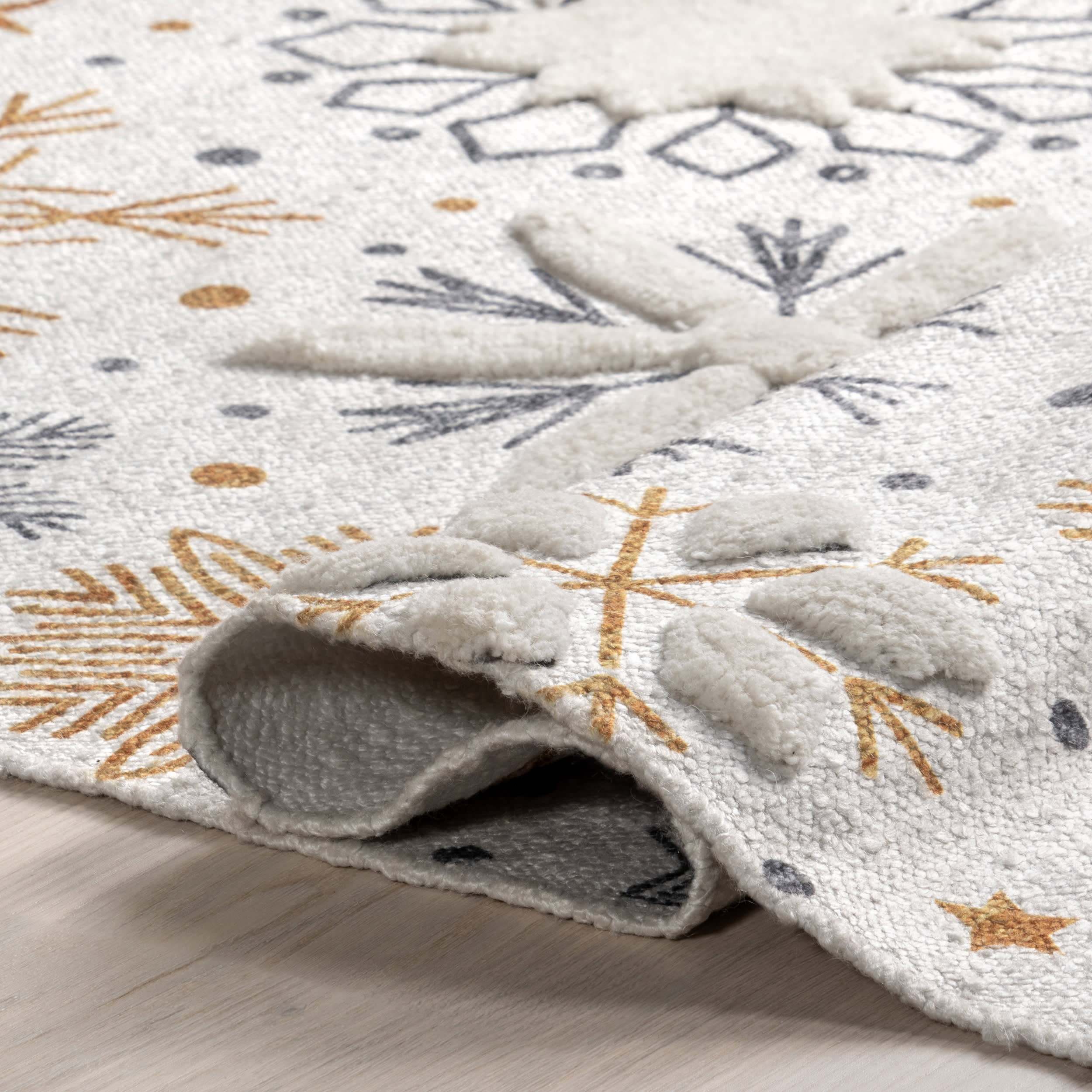 Eudora Snowflake Rug | White - Image 8