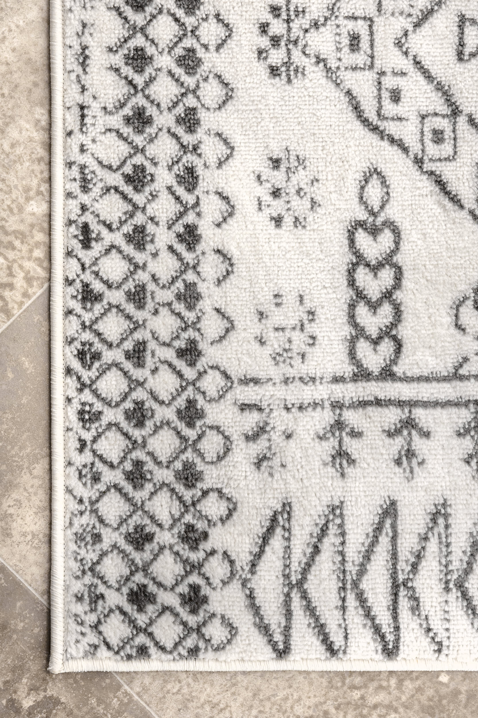 Evanescent Moroccan Rug | Light Grey - Image 3