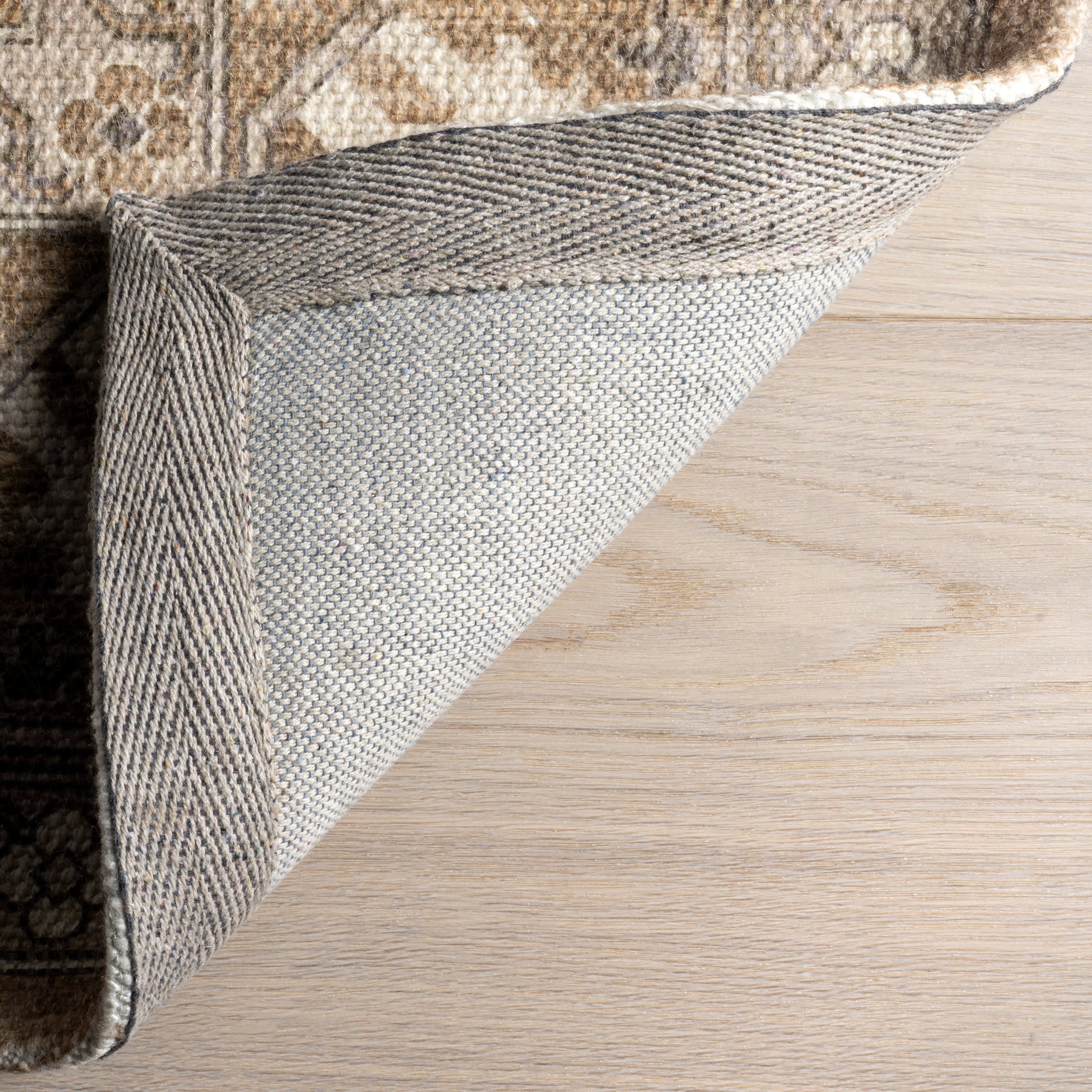 Evermore Medallion Wool and Cotton Rug | Brown - Image 7