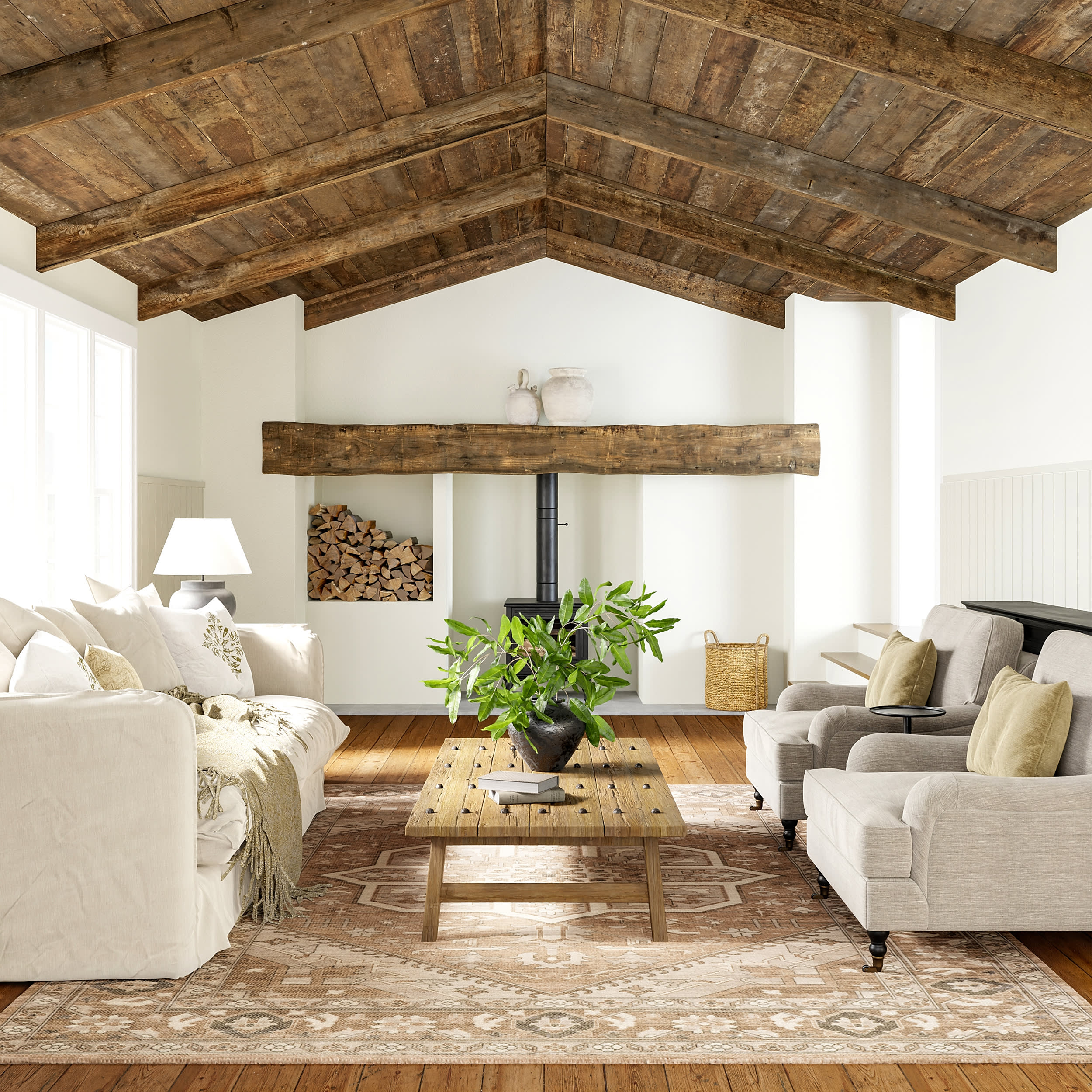 Evermore Medallion Wool and Cotton Rug | Brown - Image 9