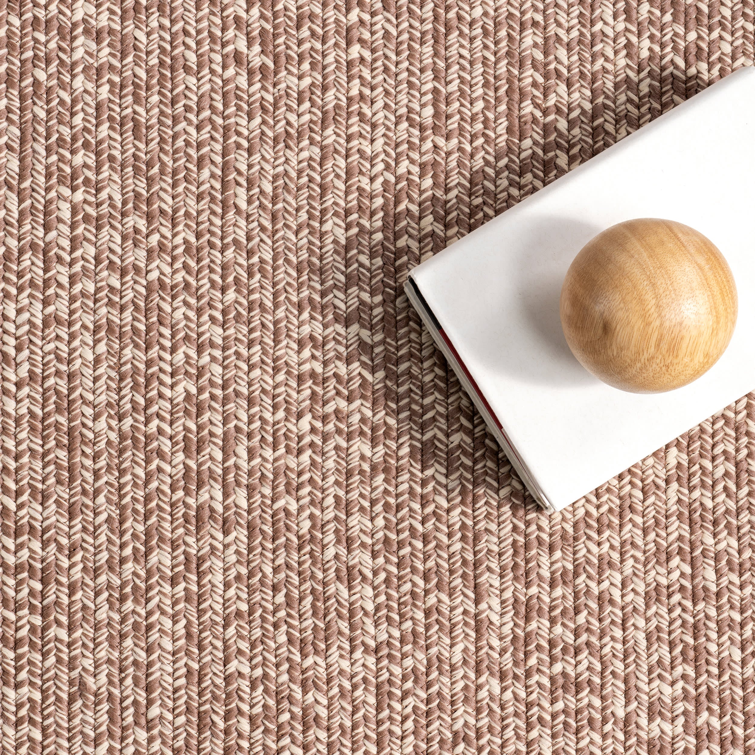 Everywhere Hand-Braided Indoor/Outdoor Rug | Brown - Image 7