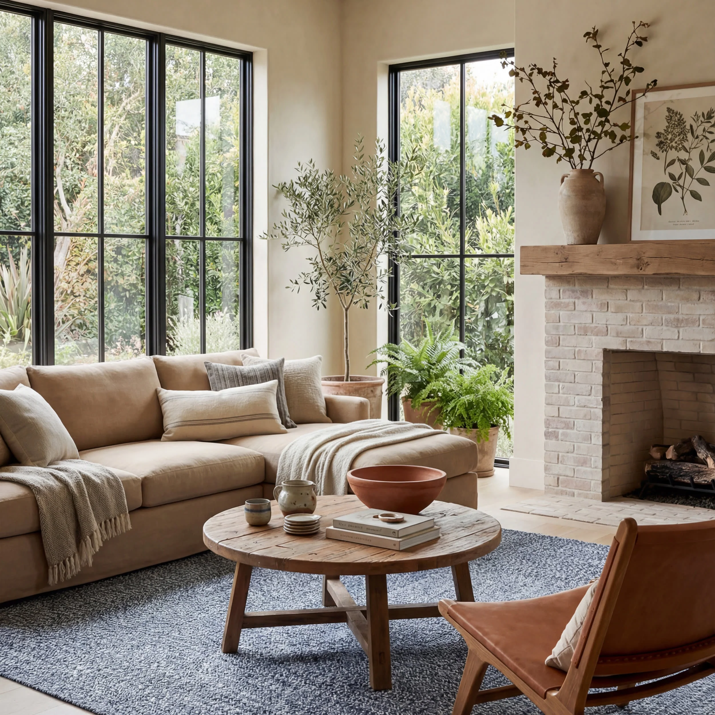 Everywhere Hand-Braided Indoor/Outdoor Rug | Navy - Image 2