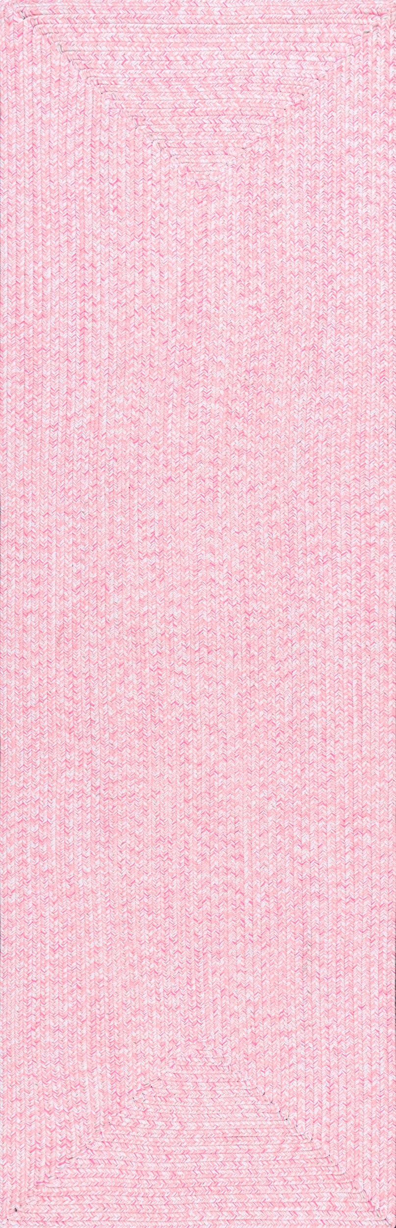 Everywhere Hand-Braided Indoor/Outdoor Rug | Pink