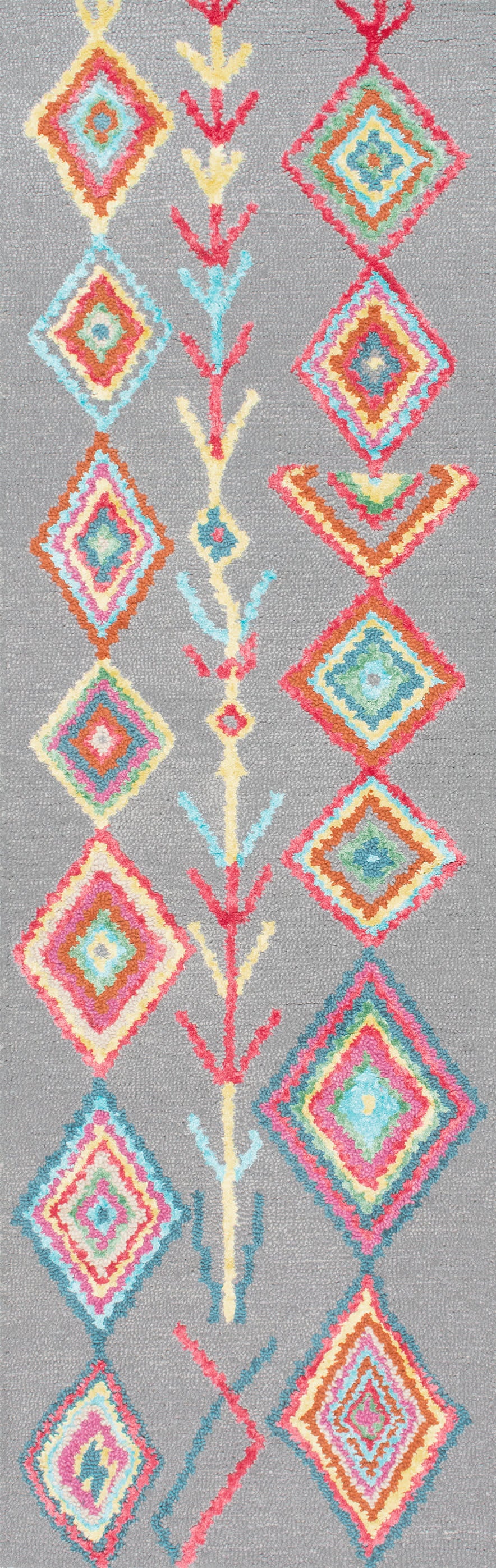 Ezra Moroccan Diamond Rug | Grey - Image 5