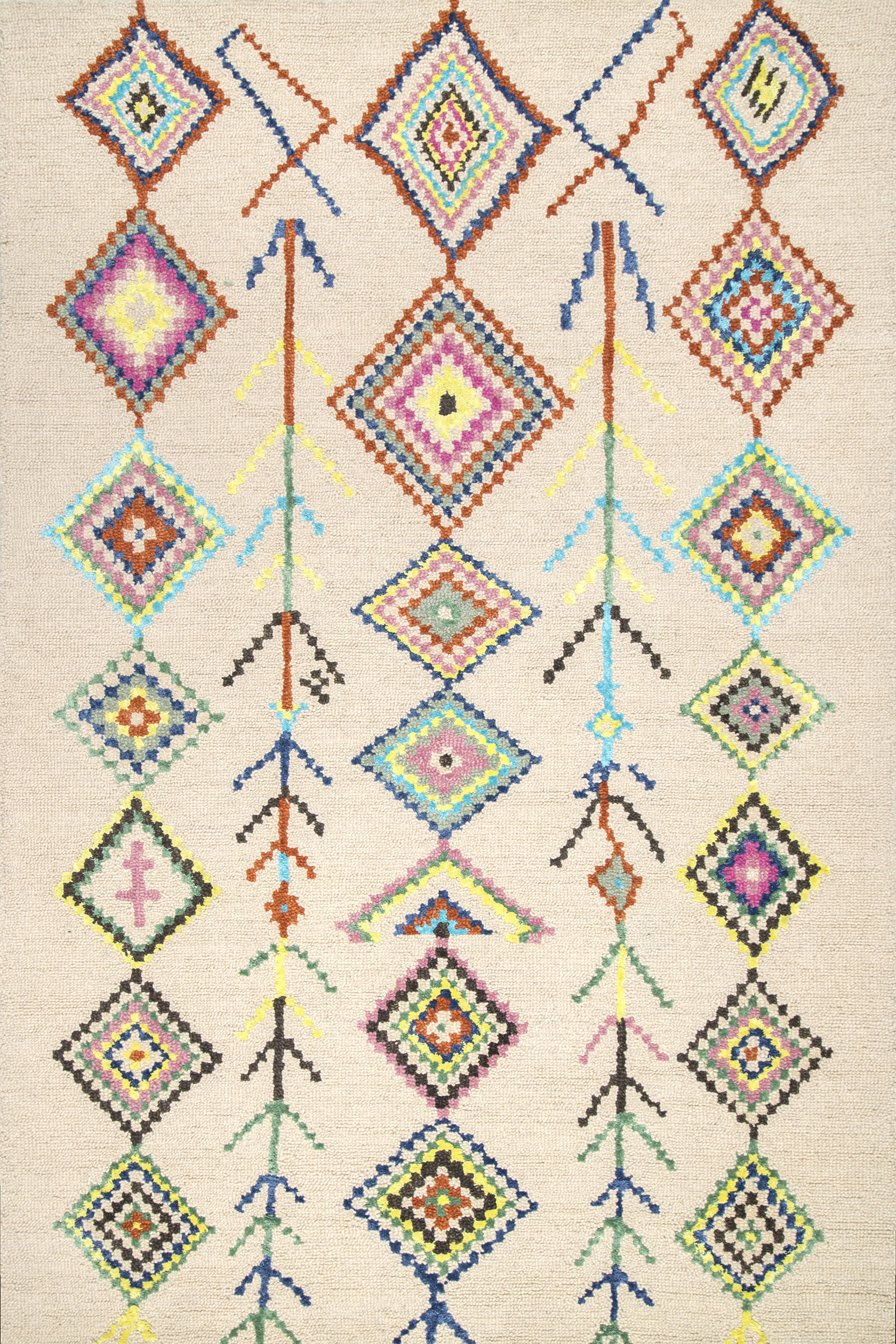 Ezra Moroccan Diamond Rug | Ivory