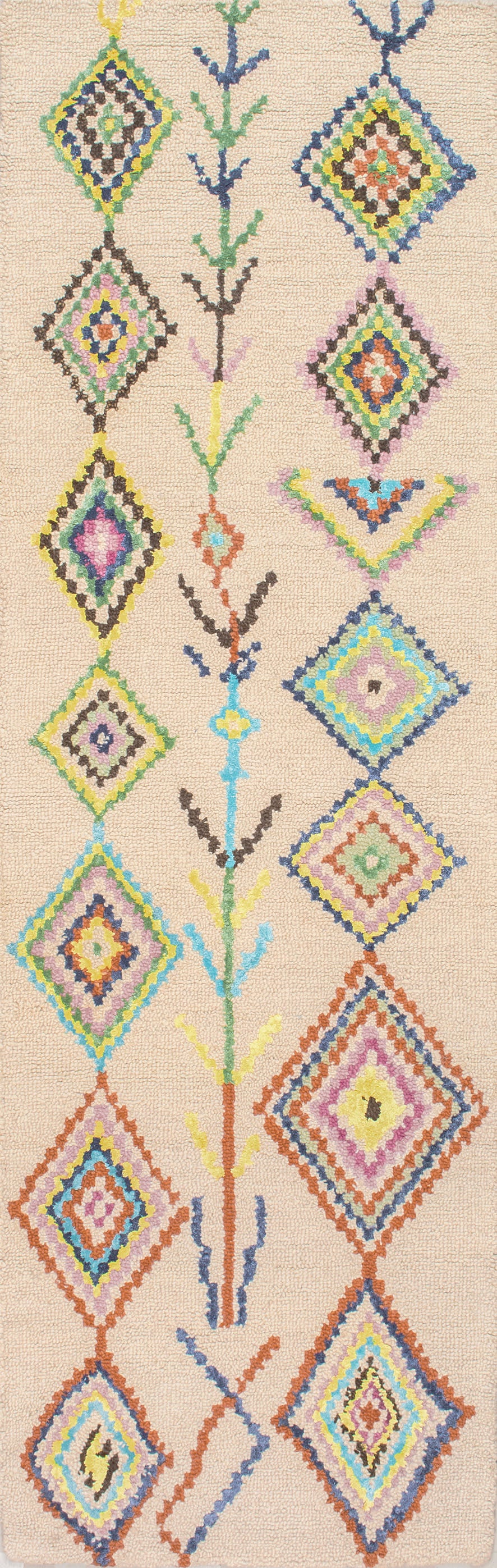 Ezra Moroccan Diamond Rug | Ivory