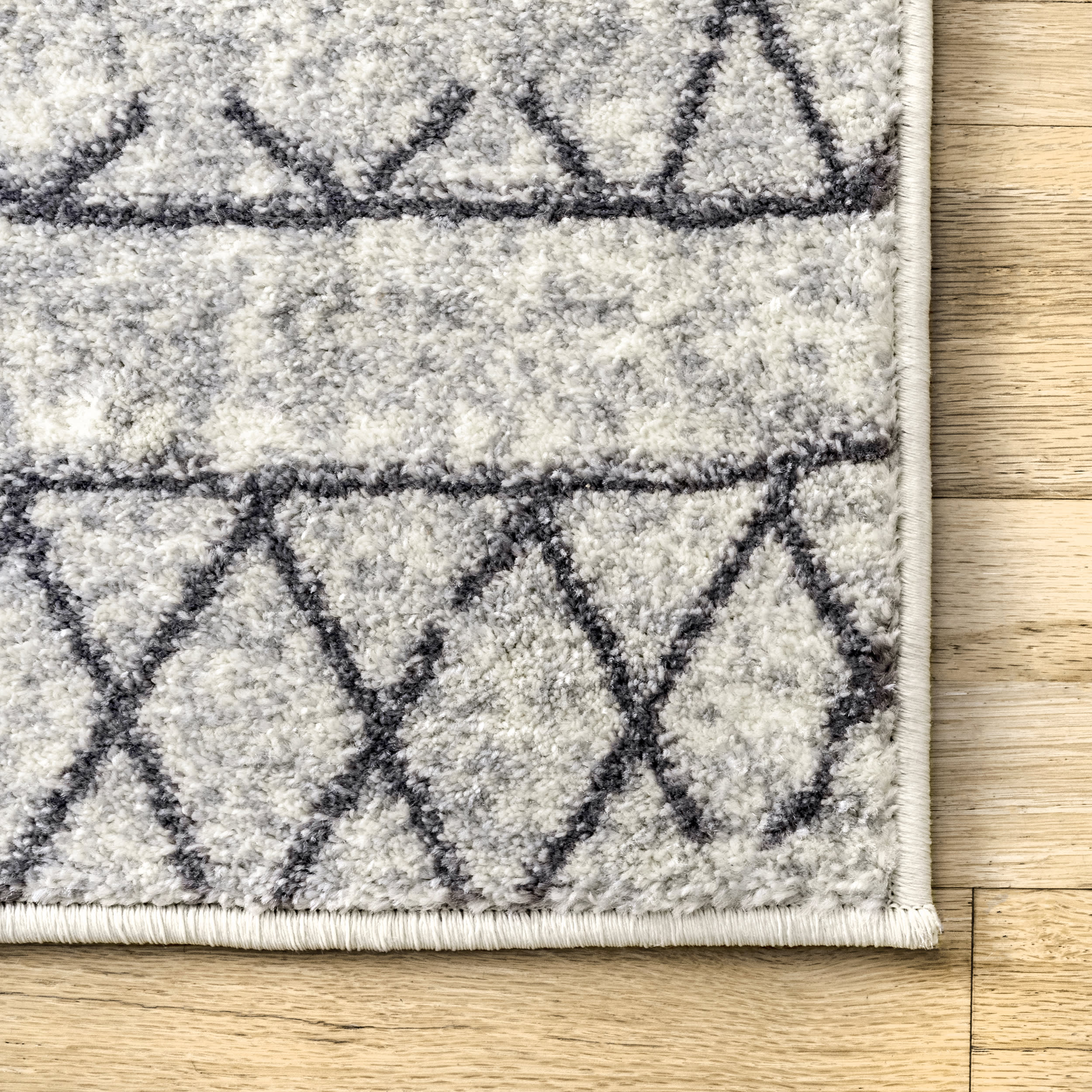 Faded Banded Tribal Rug | Beige - Image 3