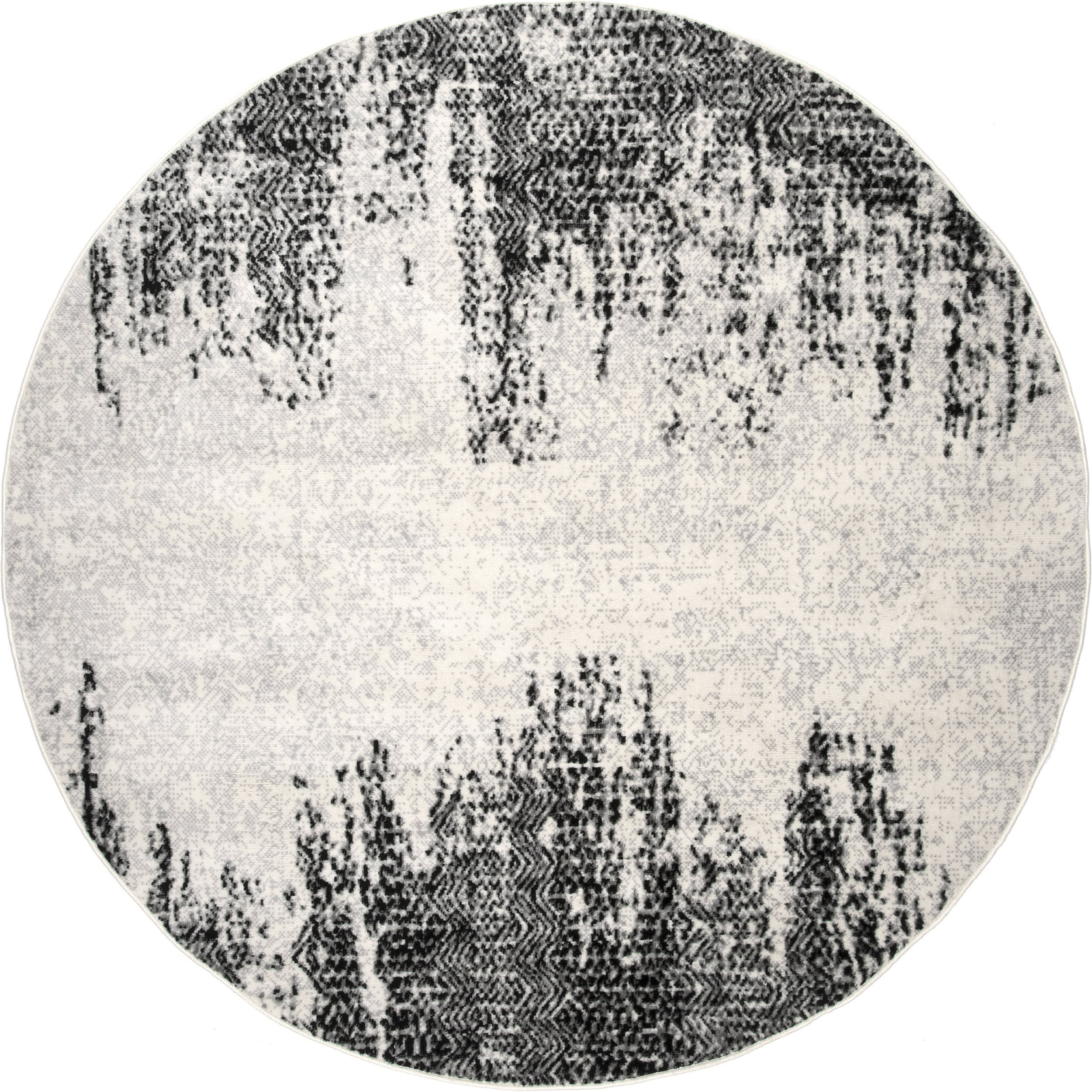 Faded Chevron Rug | Grey