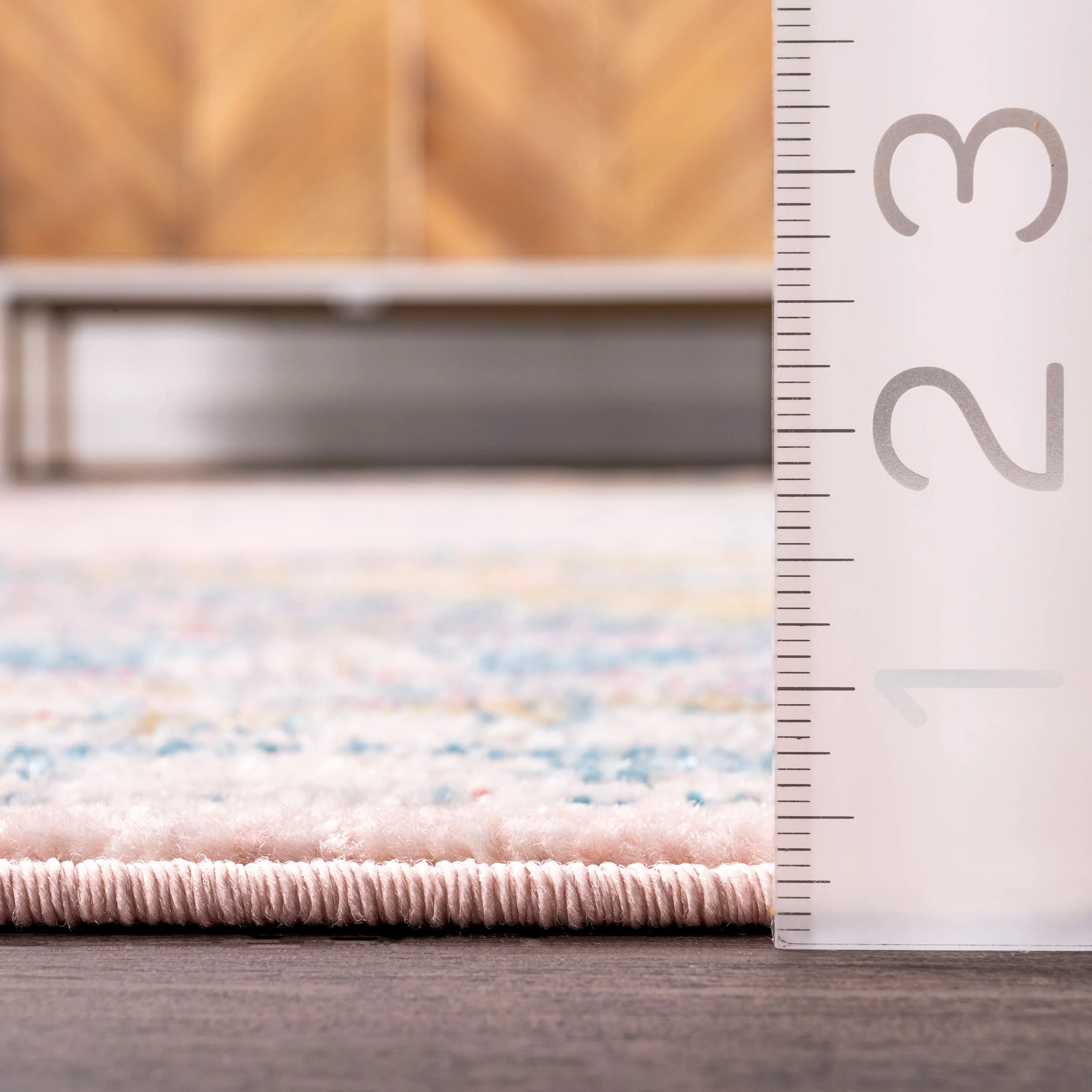 Faded Diamond Rug | Light Pink - Image 5
