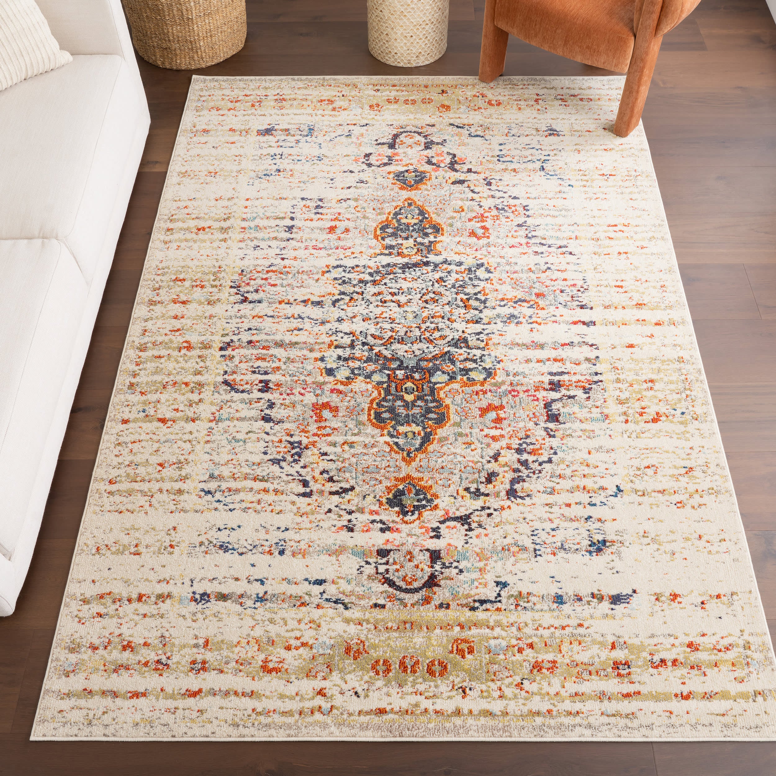 Faded Gothic Medallion Rug | Sand - Image 2