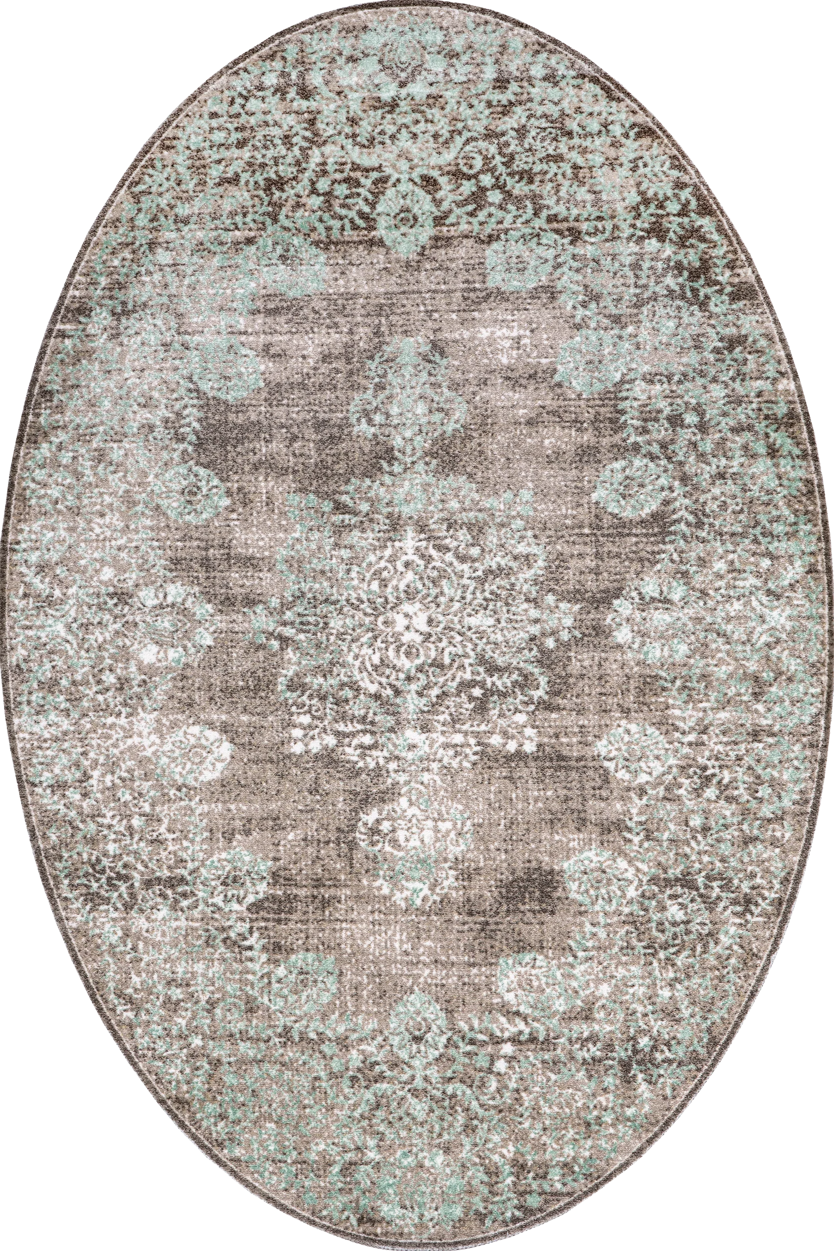 Faded Lace Rug | Teal
