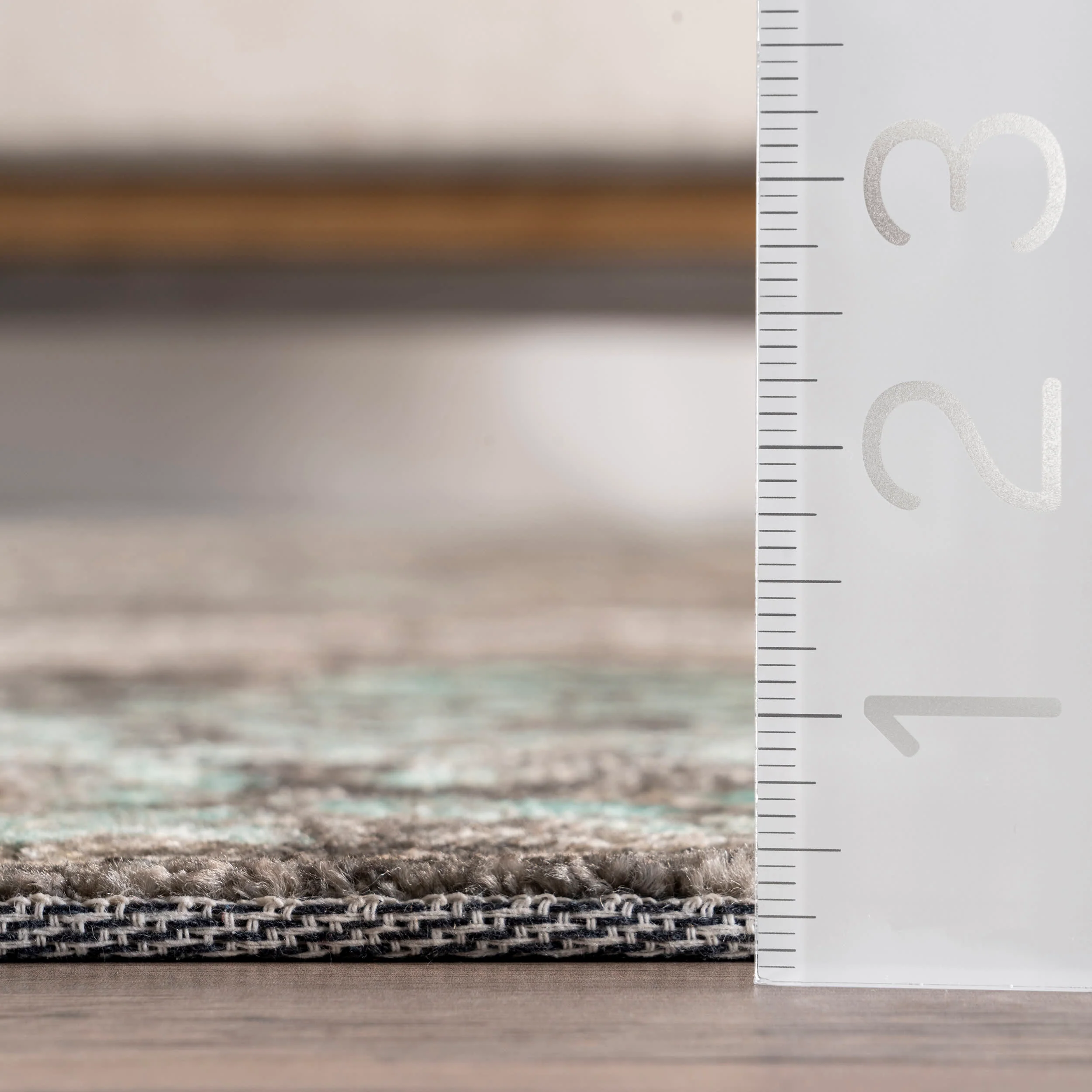 Faded Lace Rug | Teal - Image 5