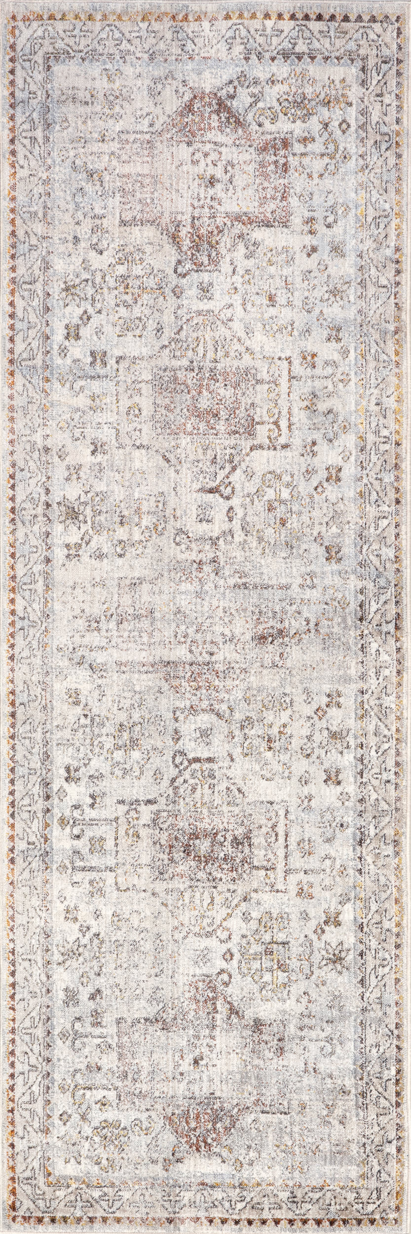 Faded Native Panels Rug | Beige