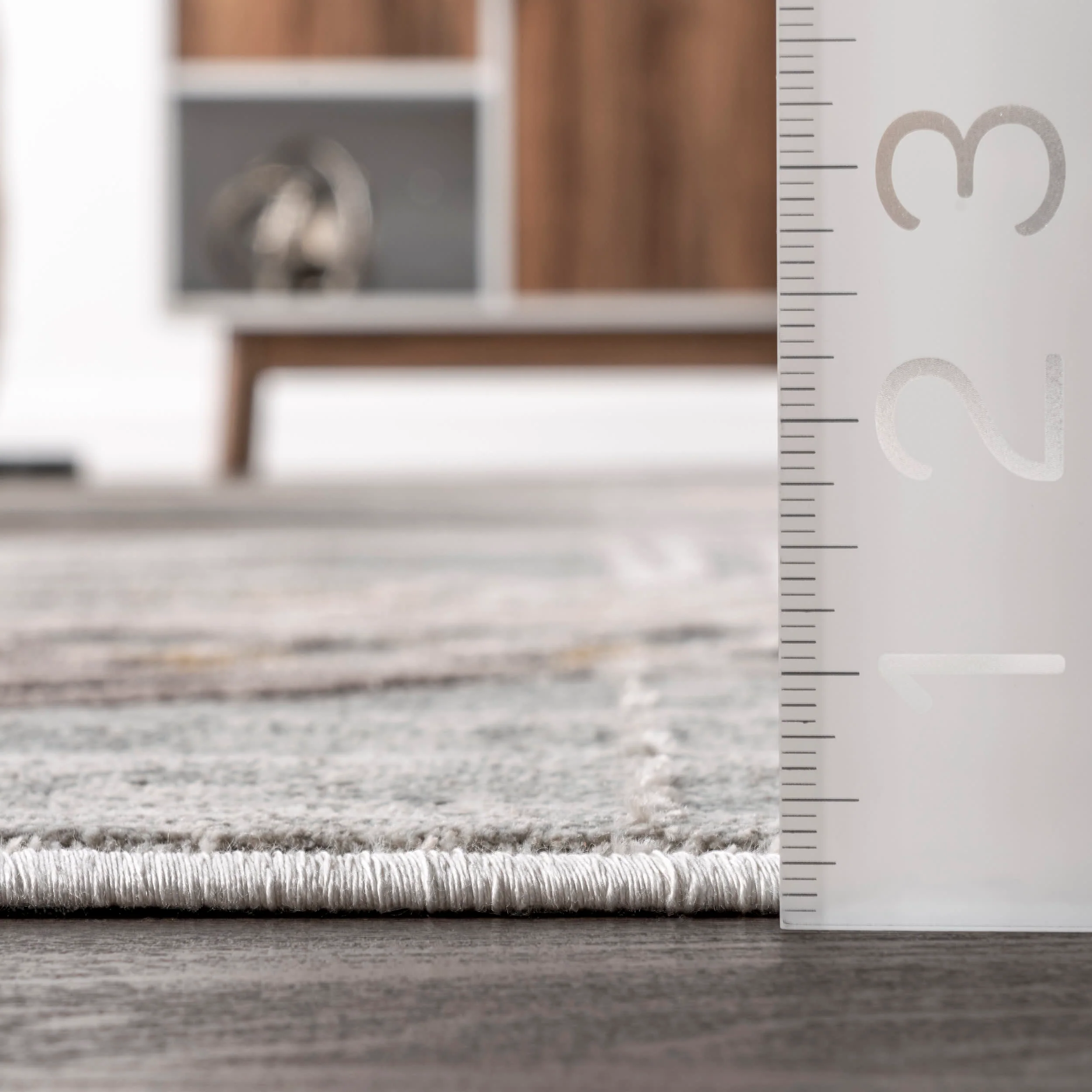 Faded Ripples Rug | Grey - Image 5