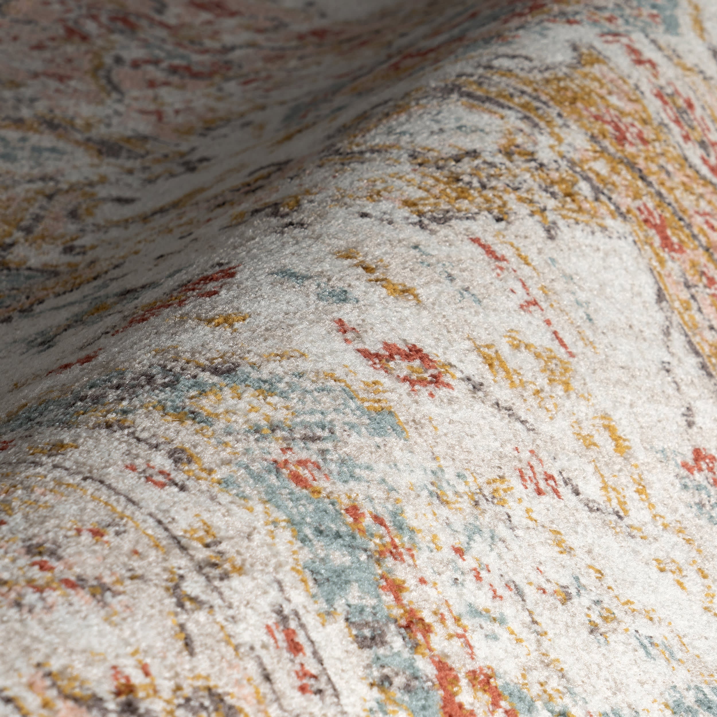 Fading Herati Medallion Rug | Beige - Image 3