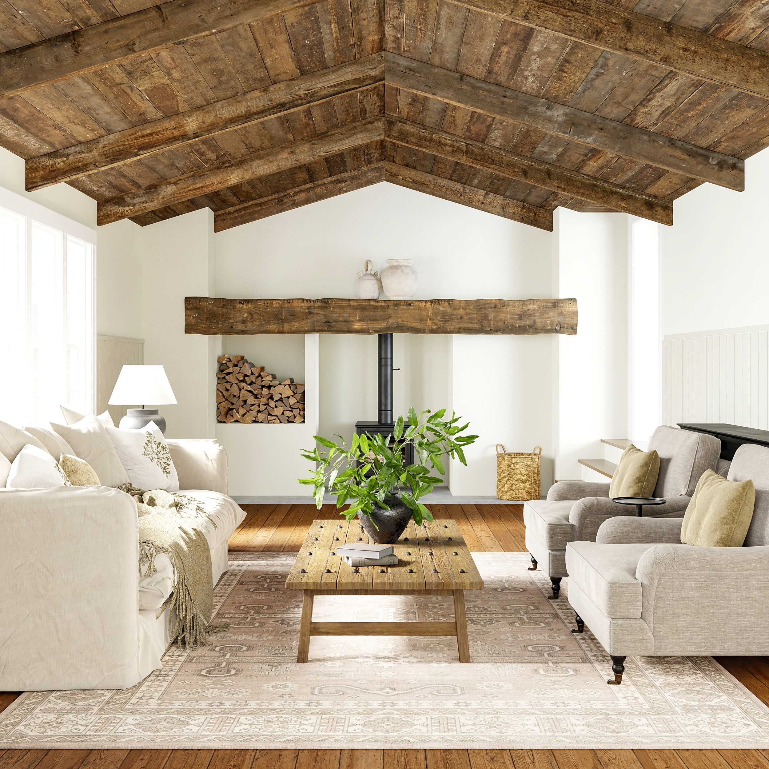 Fae Wool and Cotton Rug | Beige - Image 2