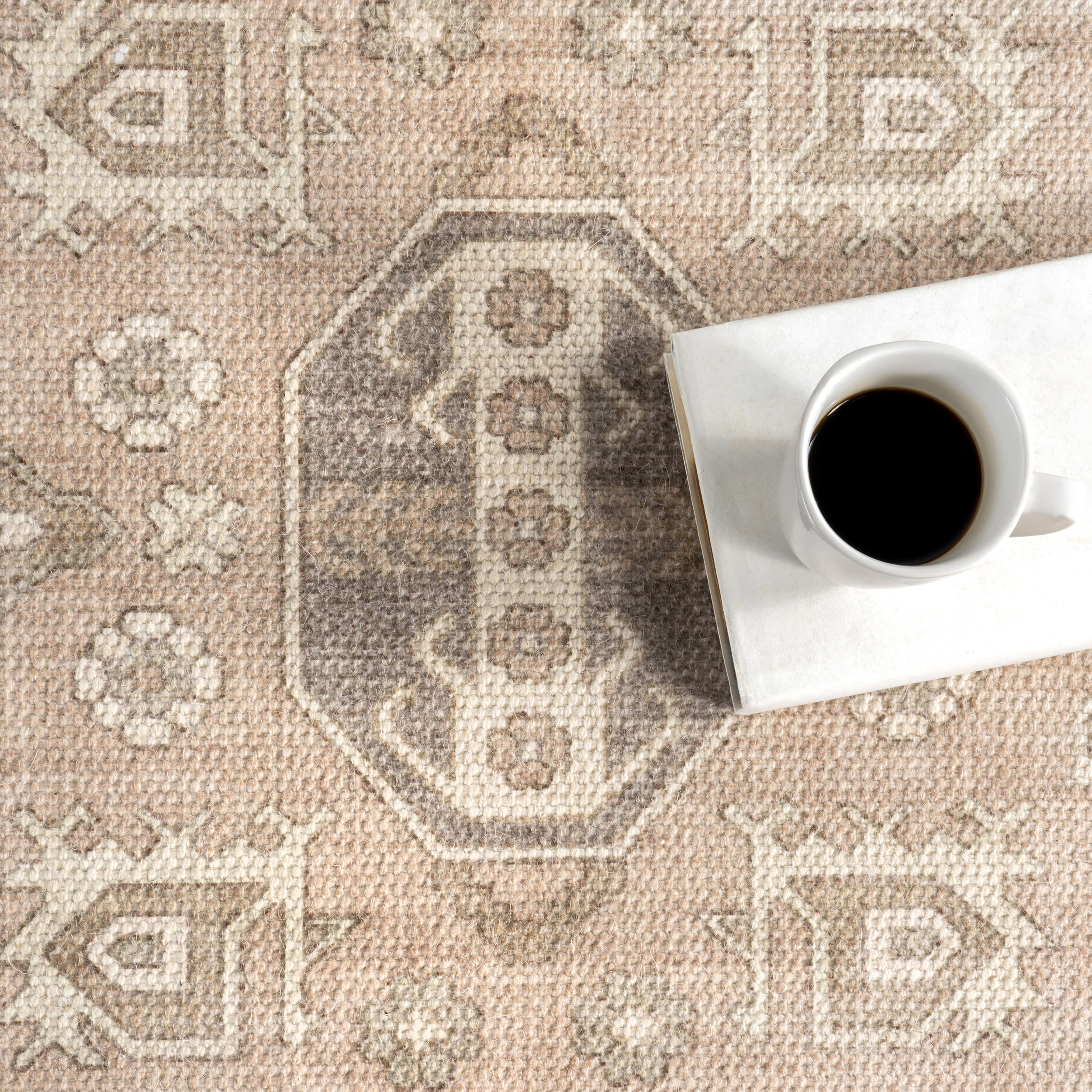 Fae Wool and Cotton Rug | Beige - Image 7