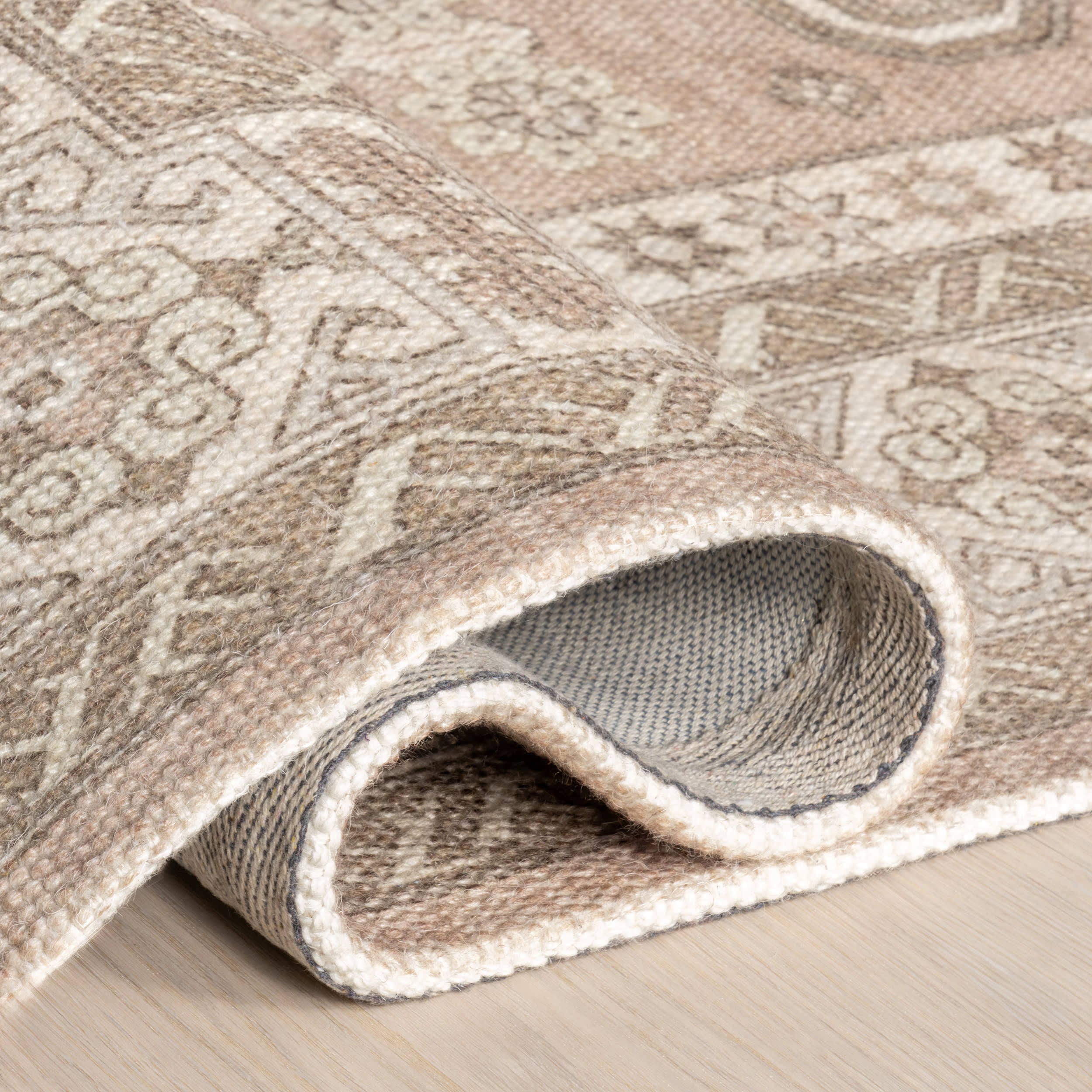 Fae Wool and Cotton Rug | Beige - Image 8