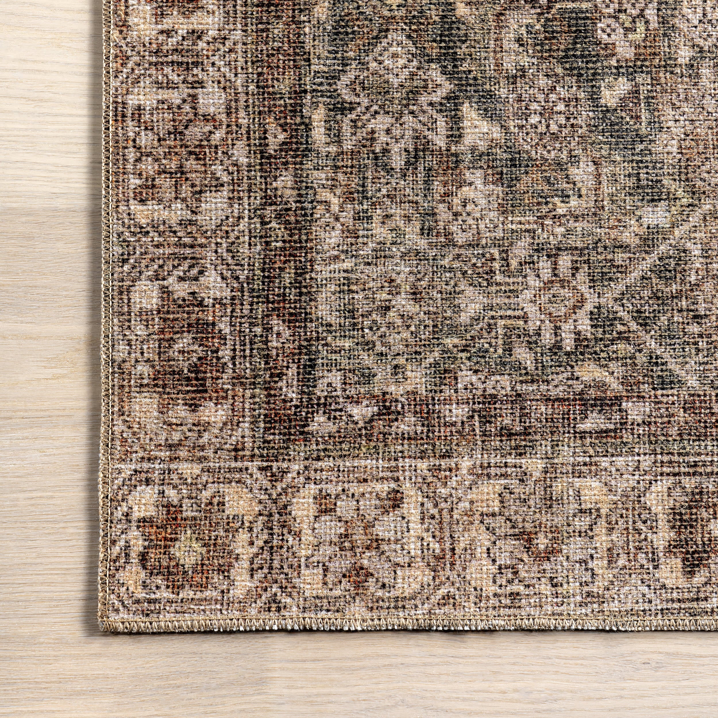 Fair Hills Antiqued Jute-Blend Rug | Brown - Image 4