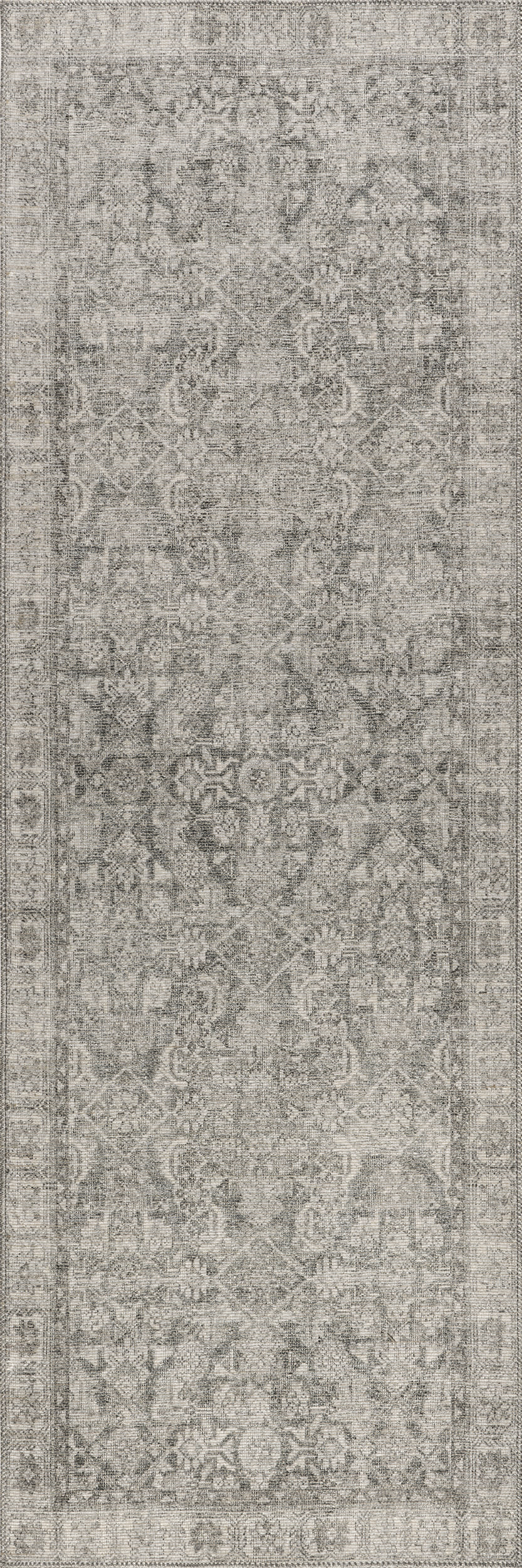 Fair Hills Antiqued Jute-Blend Rug | Grey