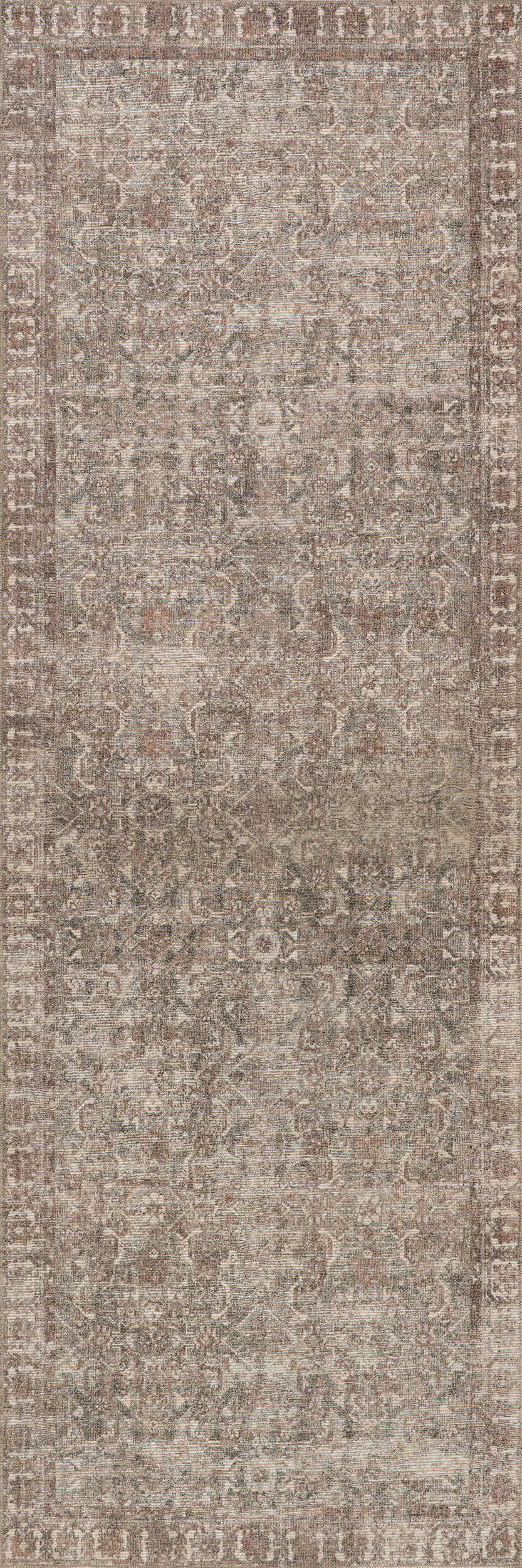 Fair Hills Antiqued Jute-Blend Rug | Rust