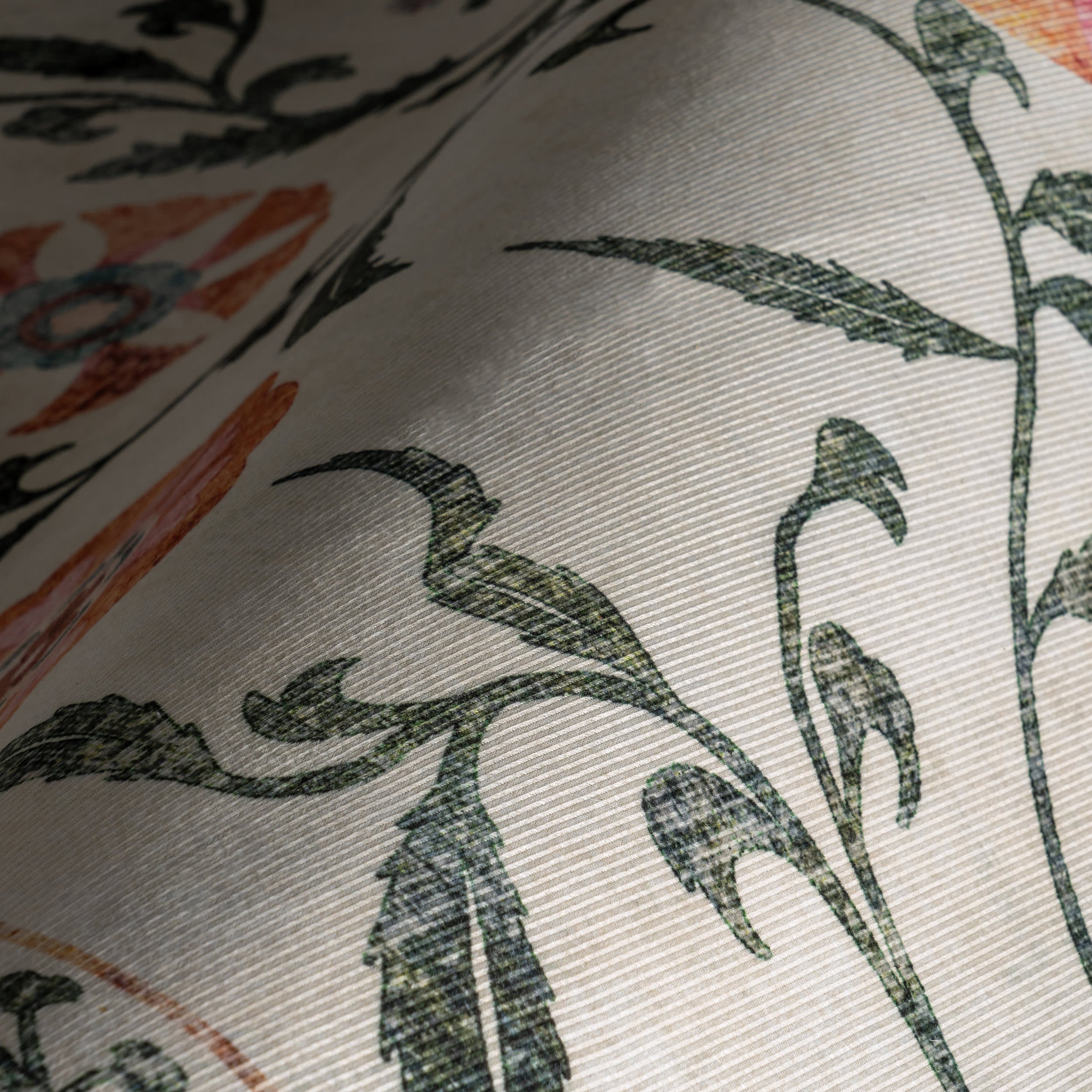 Fairway Floral Washable Rug | Ivory - Image 3