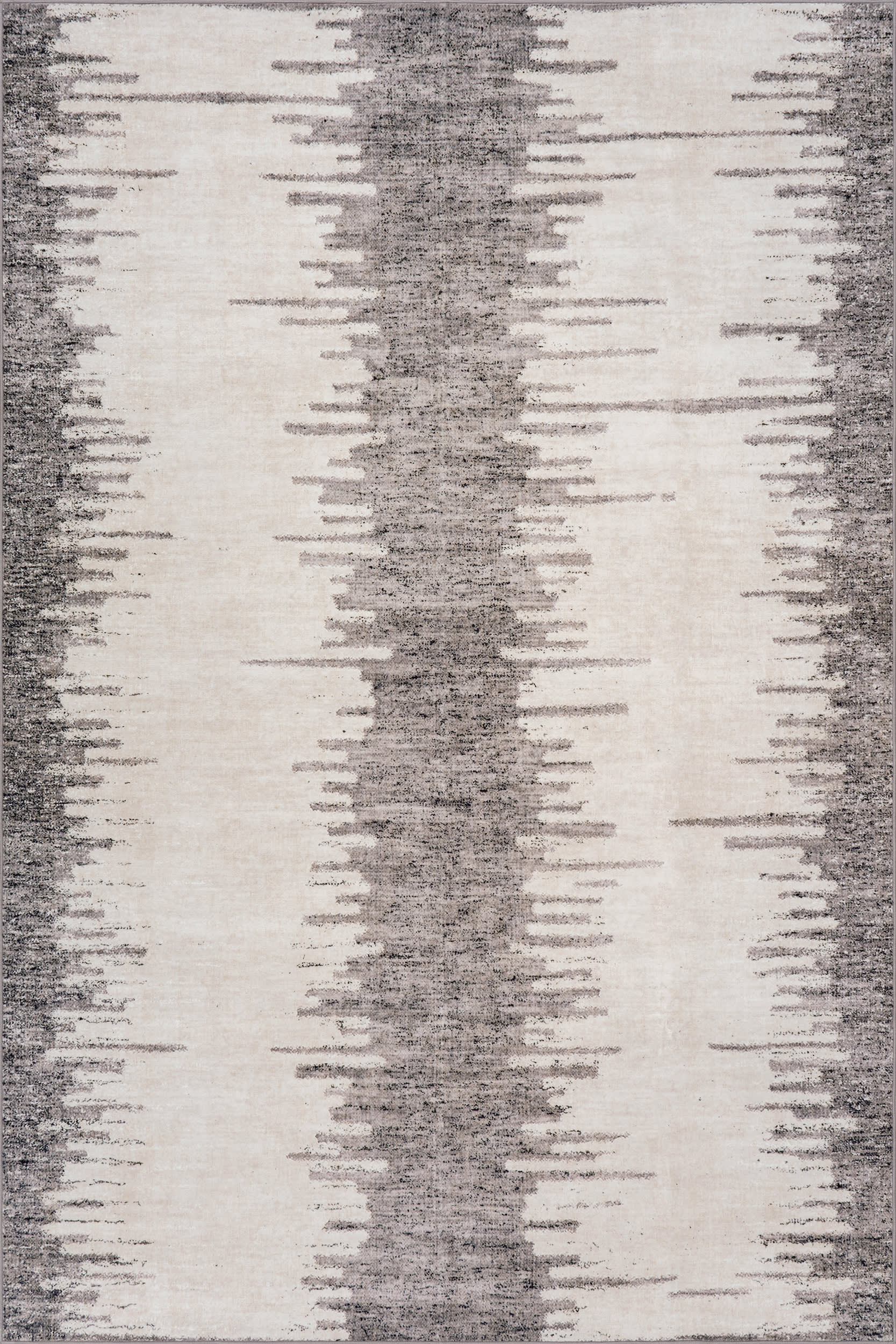 Fauzi Bohemian Washable Rug | Ivory