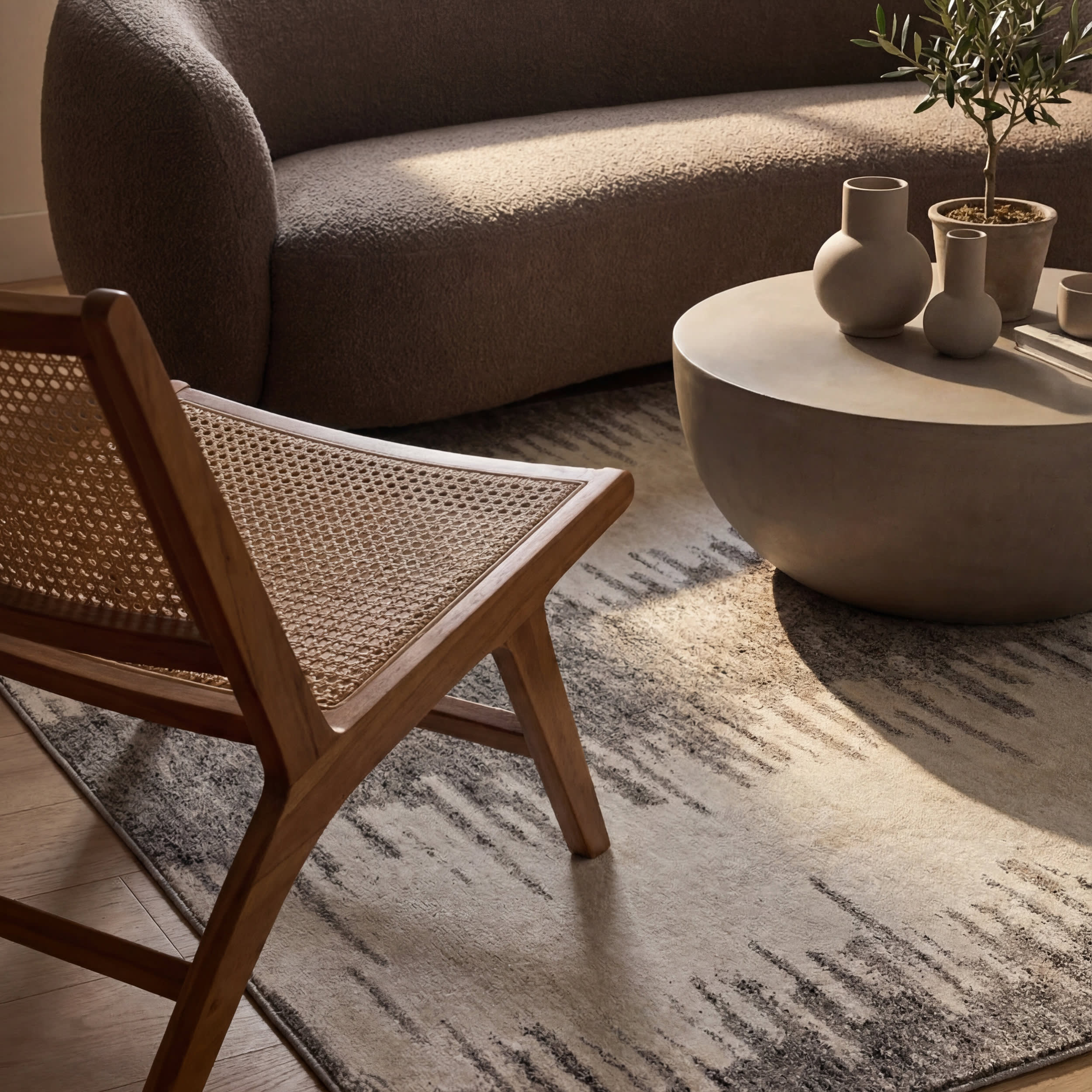 Fauzi Bohemian Washable Rug | Ivory - Image 5