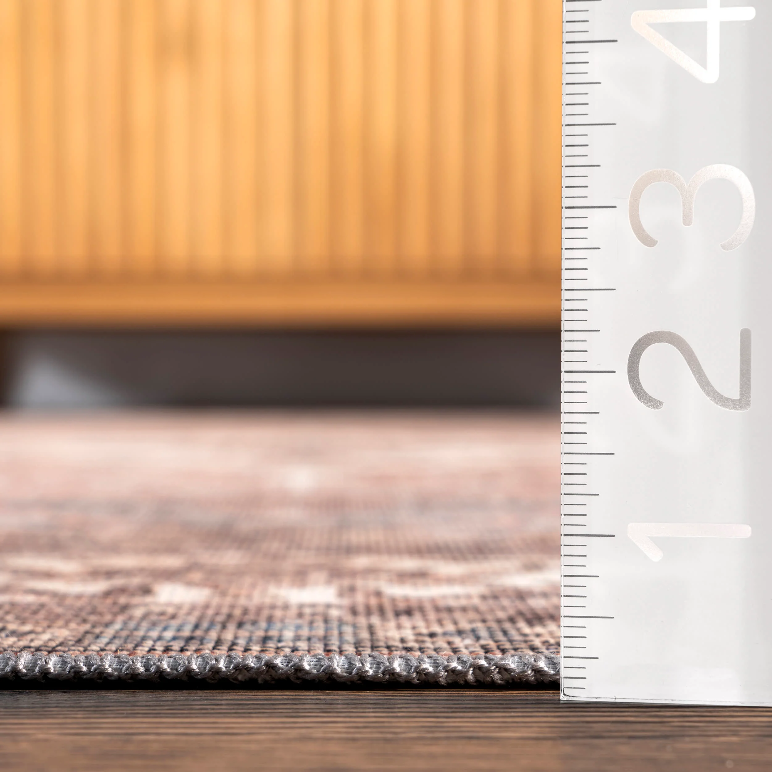 Faydra Traditional Medallion Washable Rug | Light Rust - Image 5
