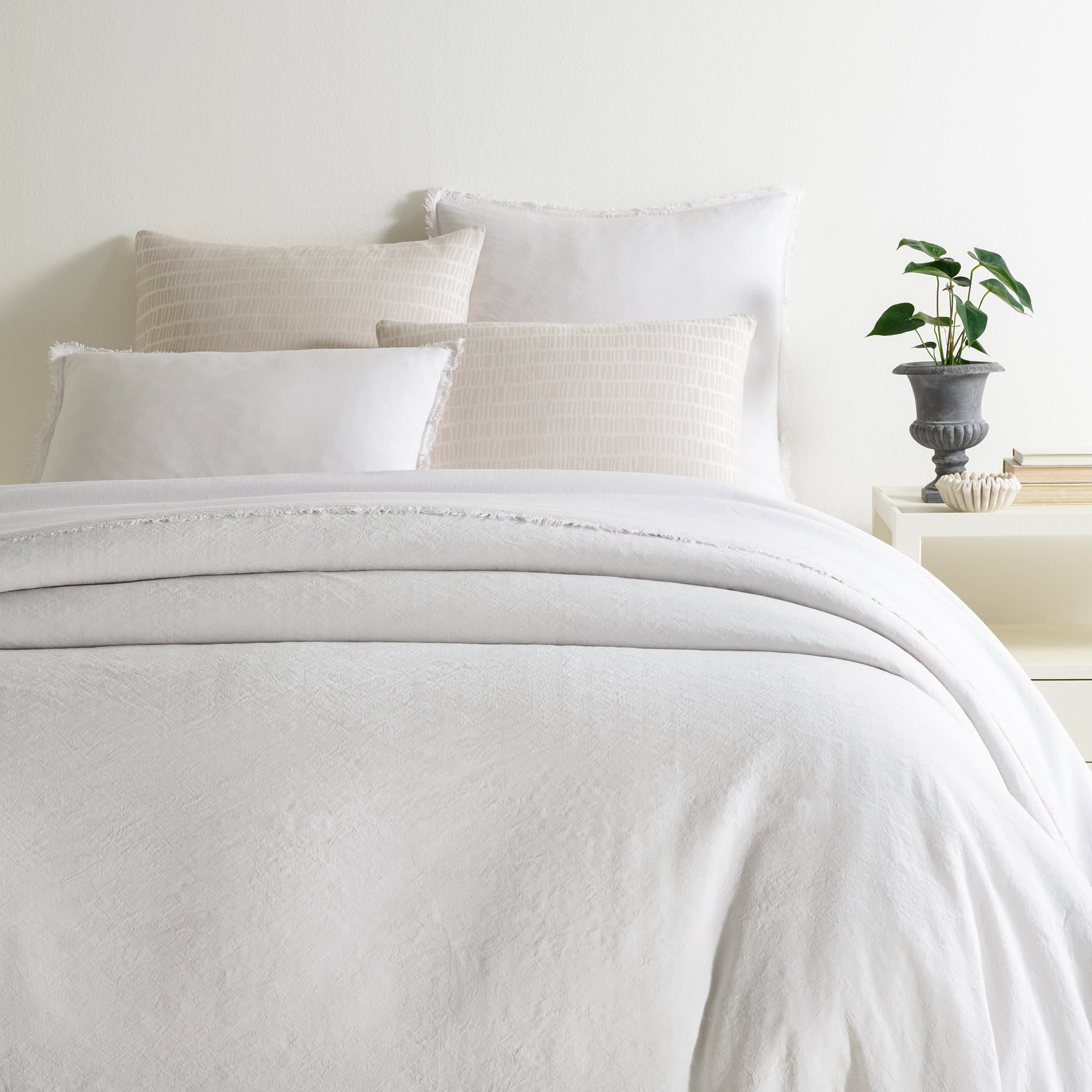 Faye Linen Duvet Cover | Plaster