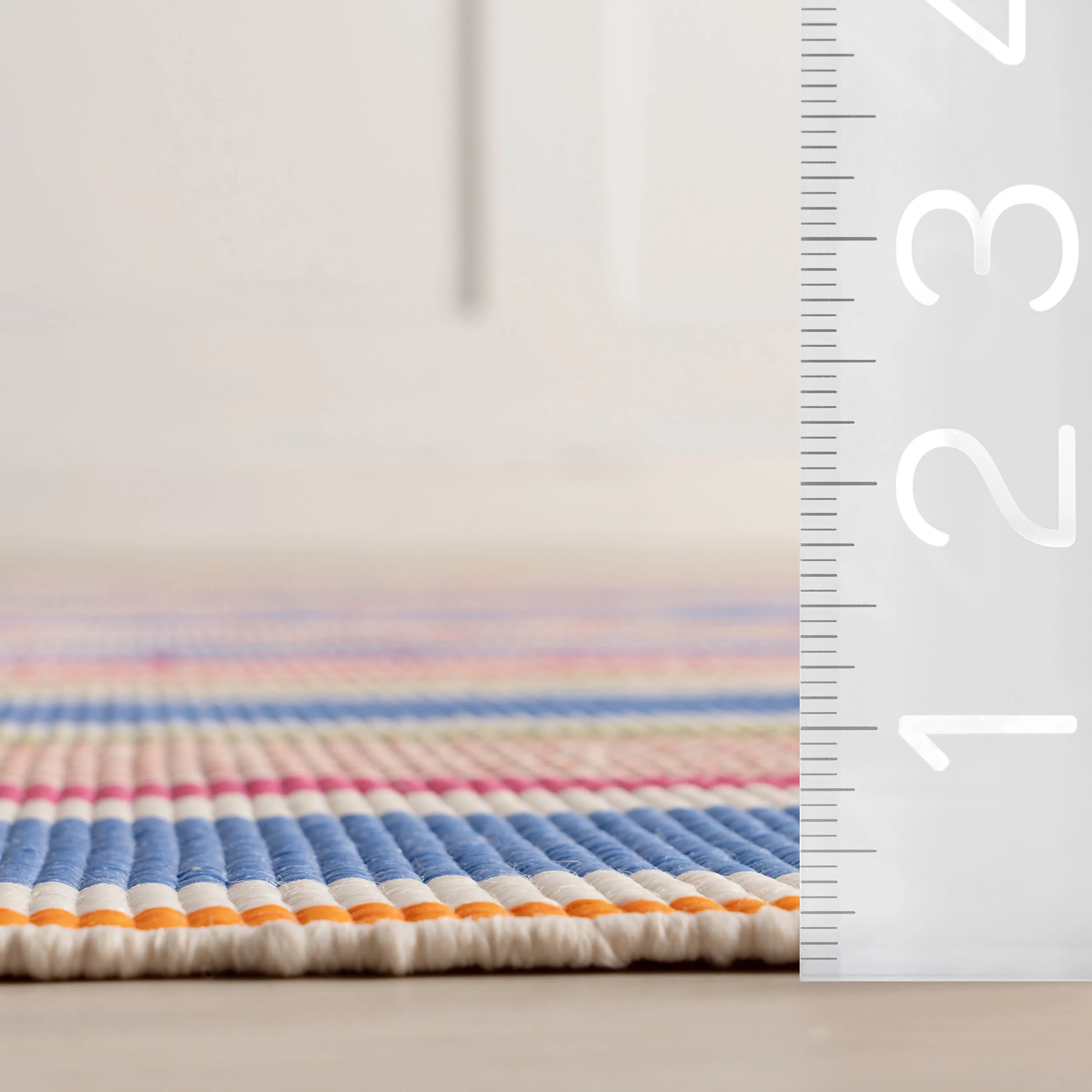 Festival Stripe Handwoven Indoor/Outdoor Rug | Multi - Image 6