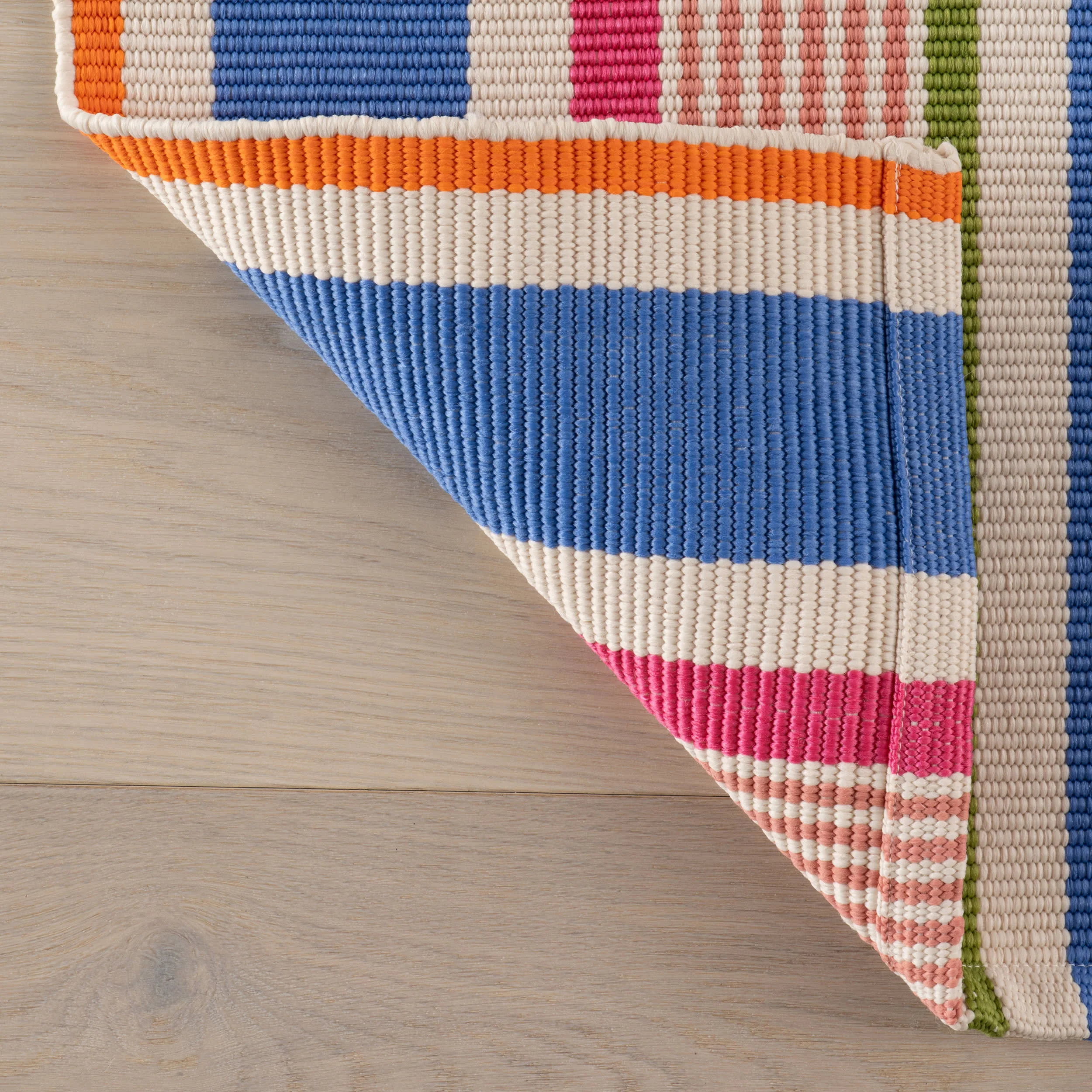 Festival Stripe Handwoven Indoor/Outdoor Rug | Multi - Image 8