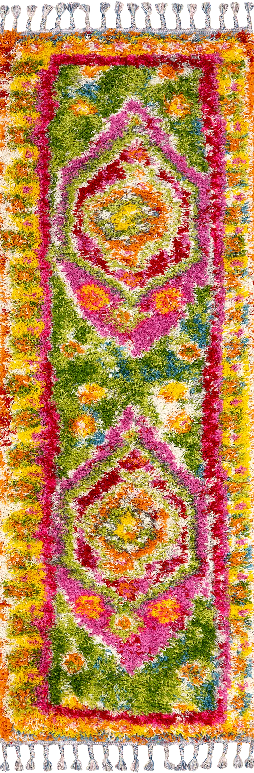 Fiesta Medallion Shag Rug | Multicolor