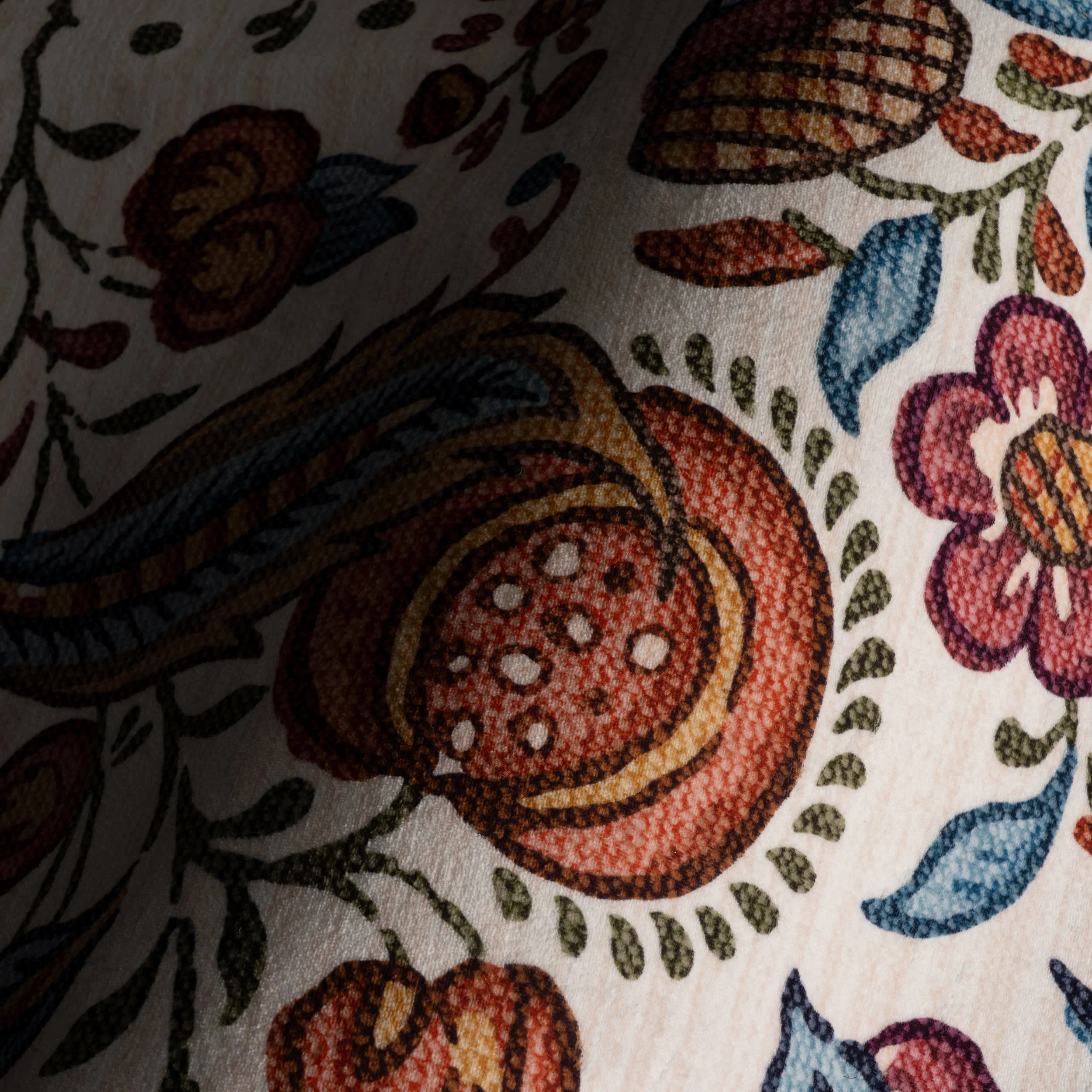 Finice Bordered Floral and Paisley Washable Rug | Multicolor - Image 3