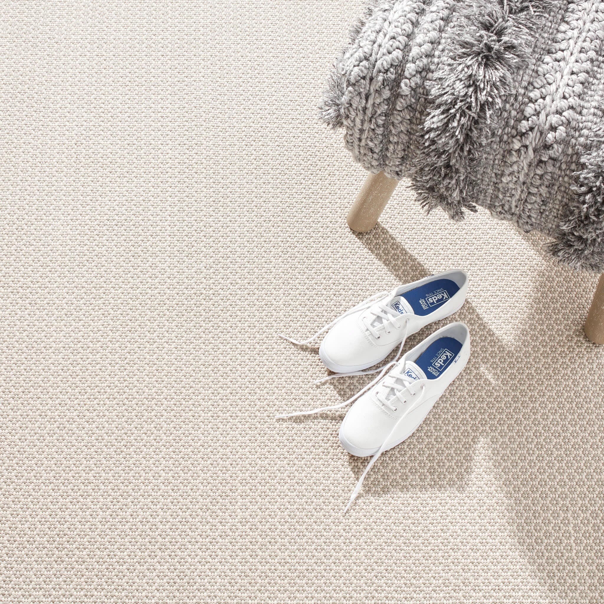 Finn Handwoven Indoor/Outdoor Rug | Platinum - Image 3