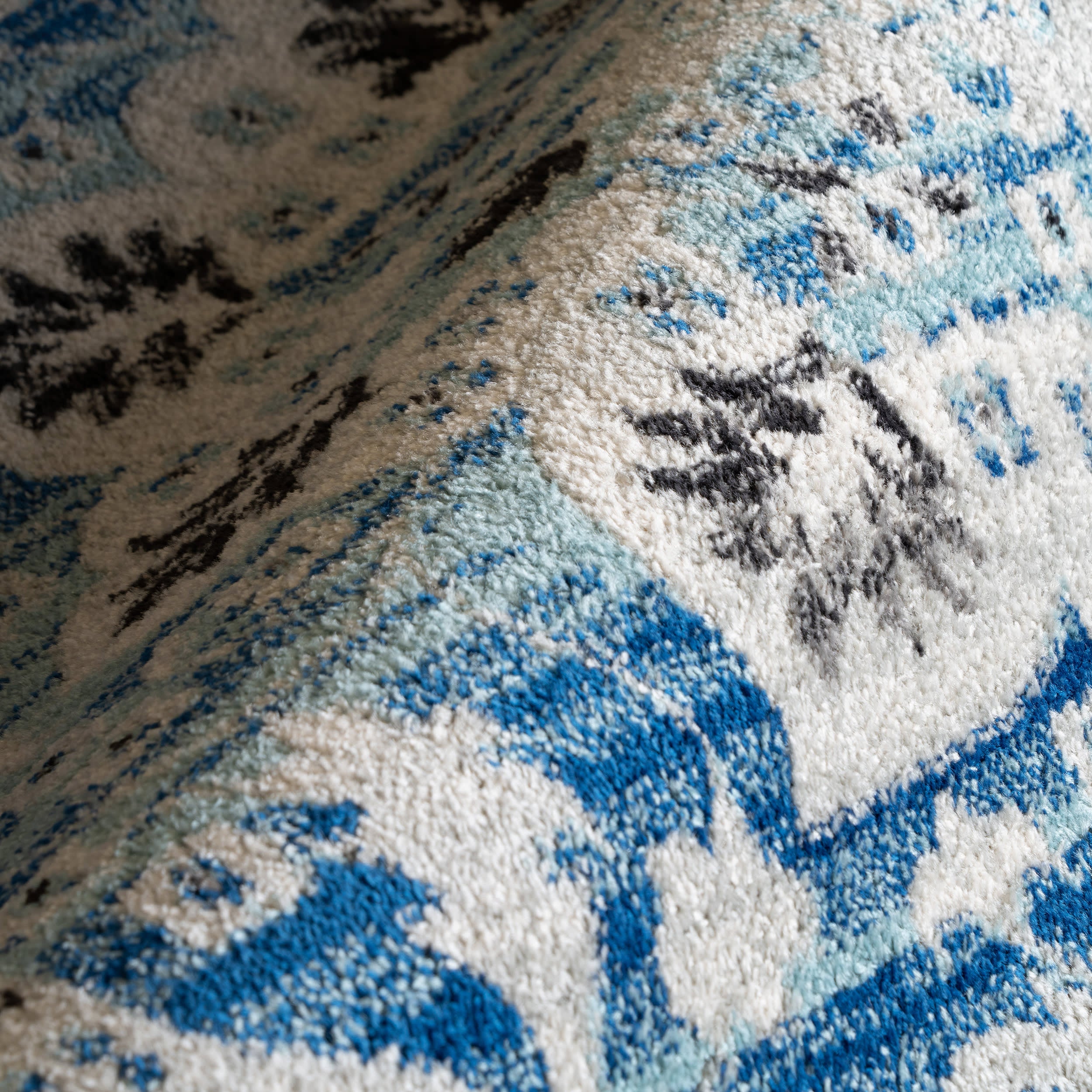 Floral Medallion Rug | Aqua - Image 3
