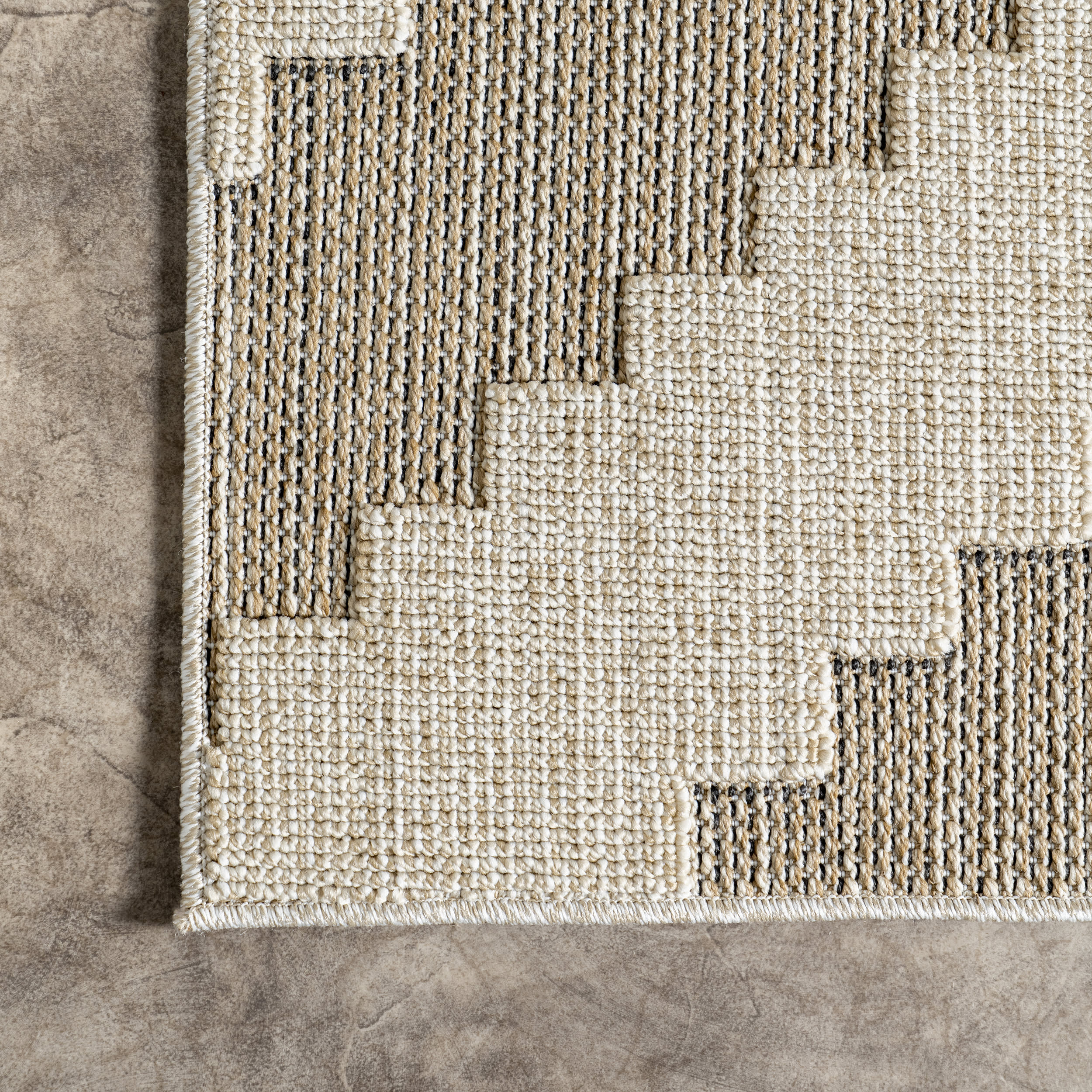 Florencia Indoor/Outdoor Trellis Rug | Beige - Image 3