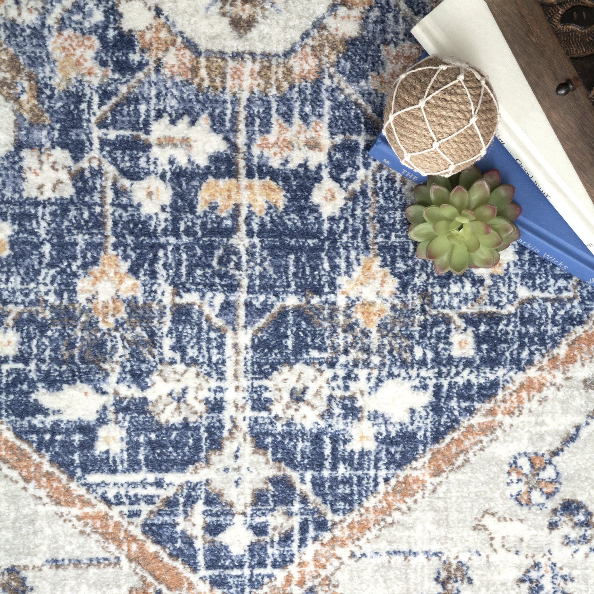 Florid Dreams Rug | Blue - Image 2