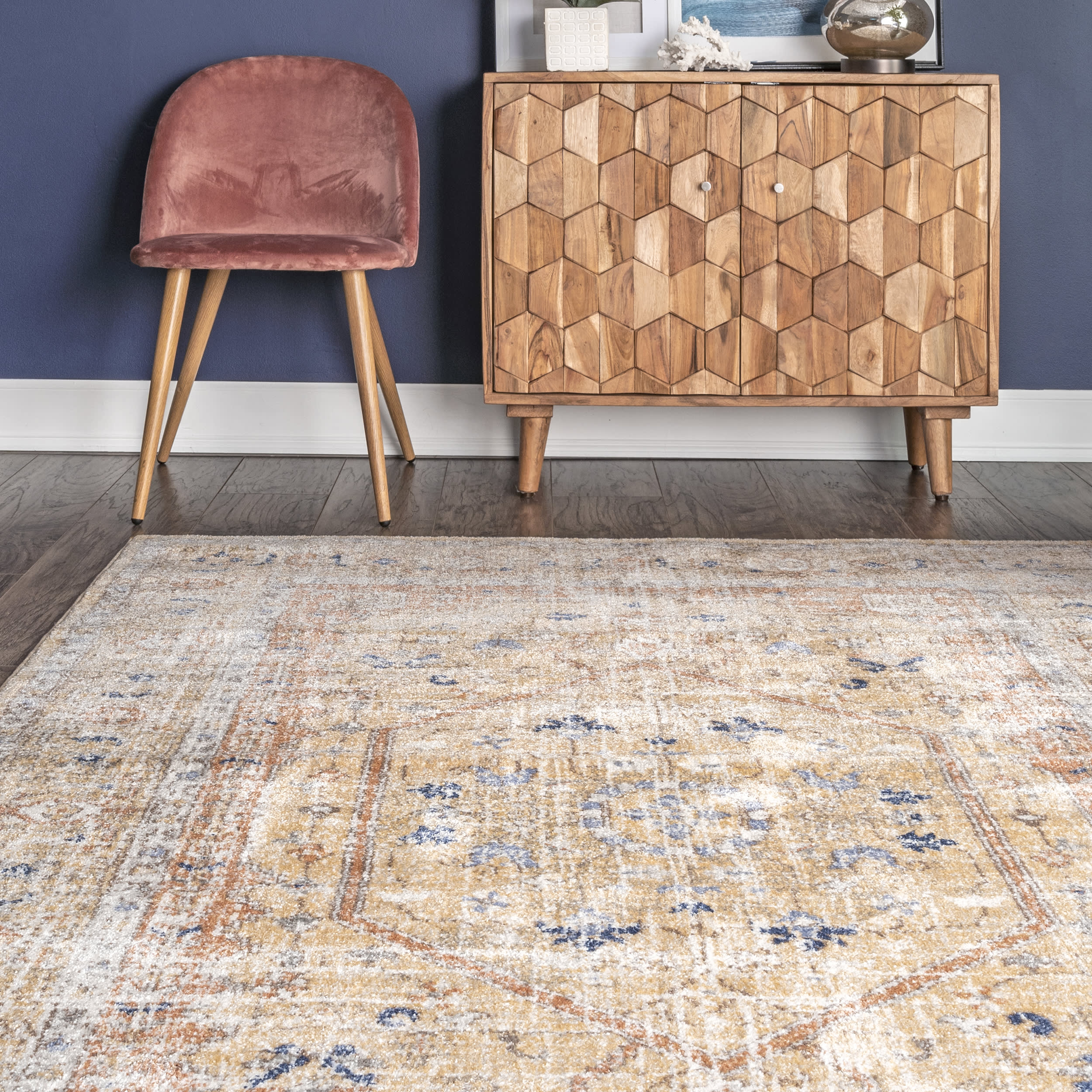 Florid Dreams Rug | Gold - Image 4