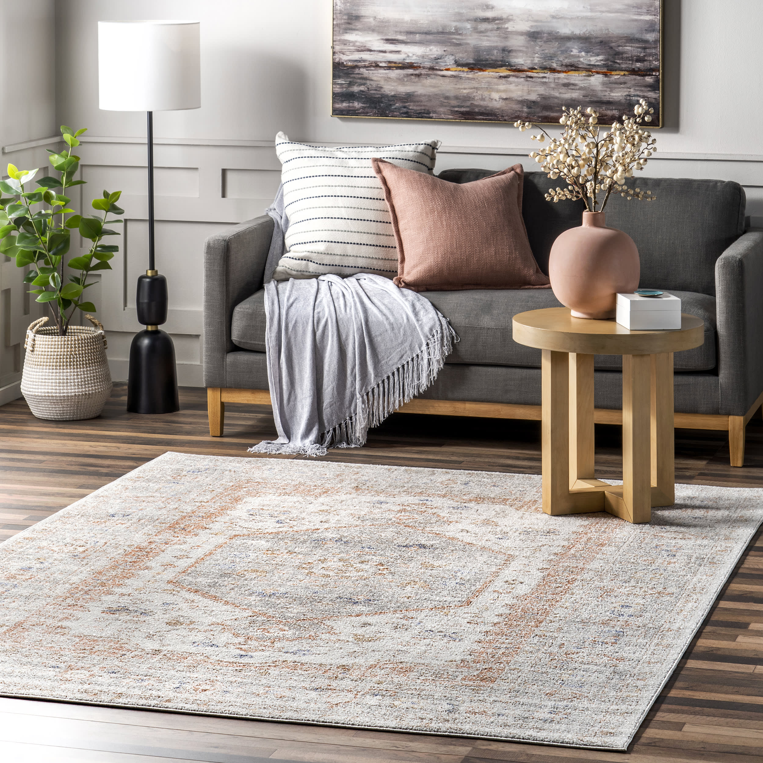 Florid Dreams Rug | Silver - Image 2