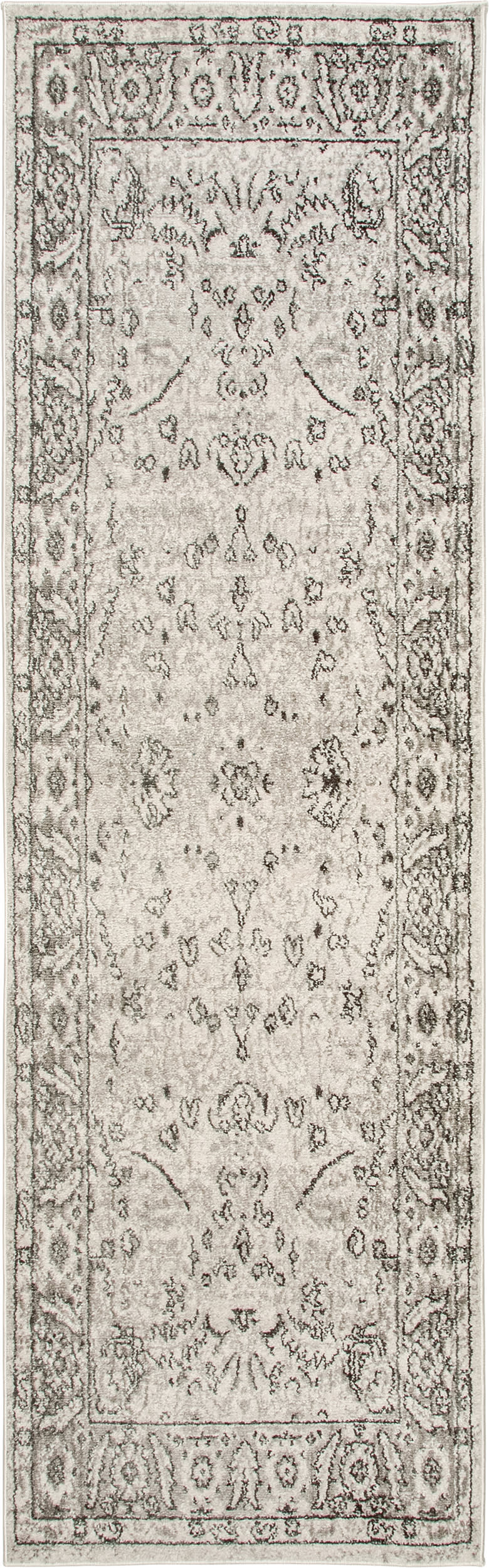 Florid Mystique Fringe Rug | Beige