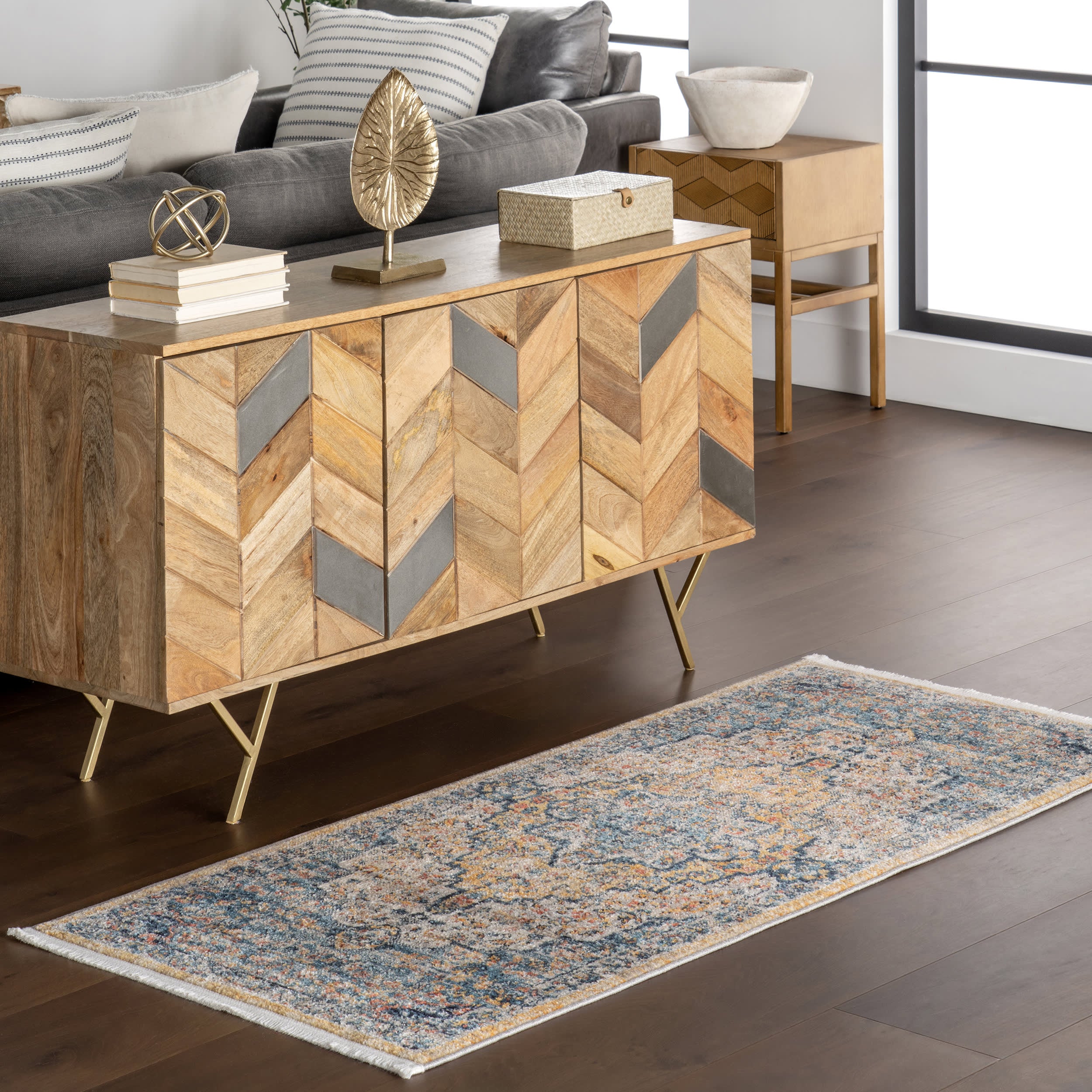 Flourishing Medallion Rug | Yellow - Image 2