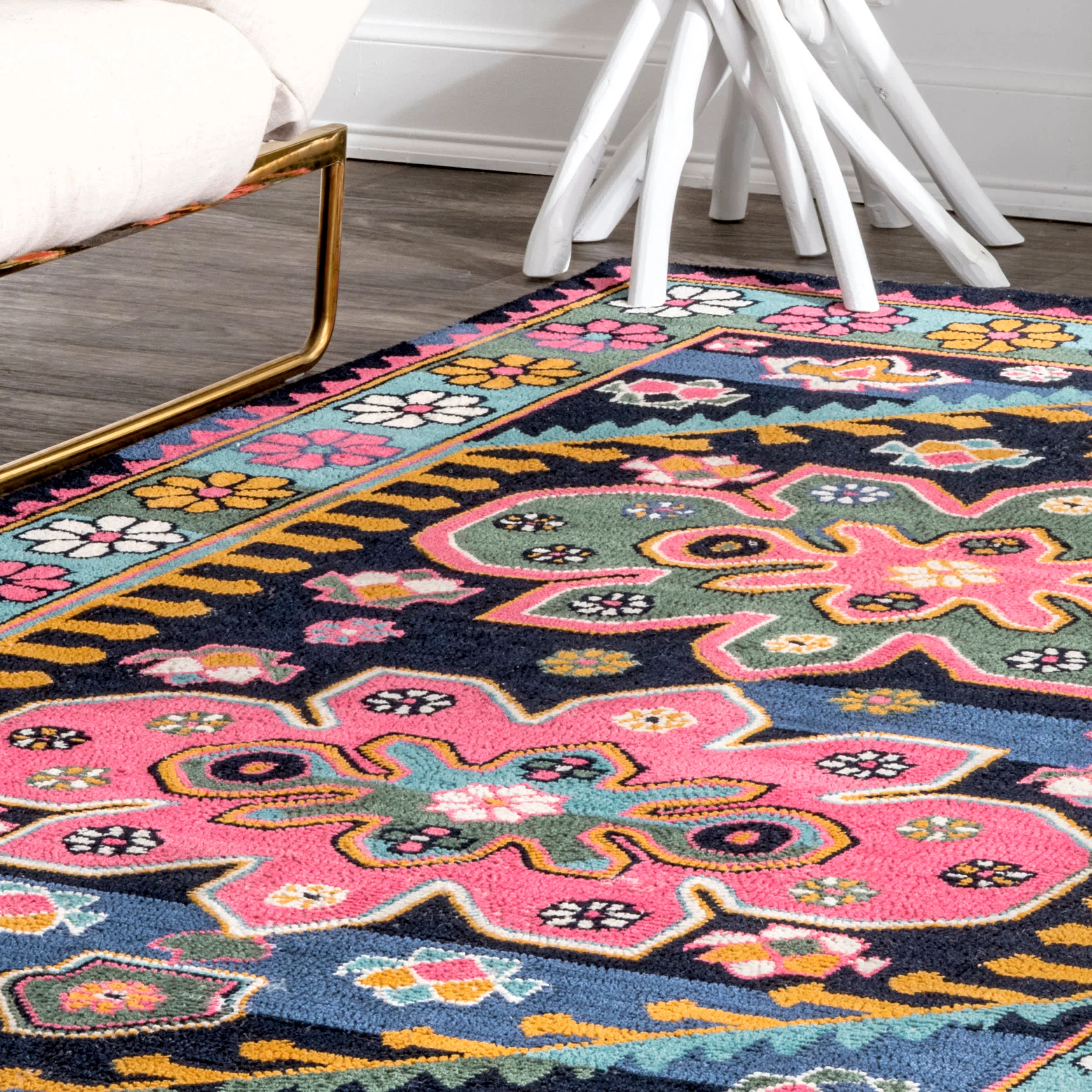 Flower Power Rug | Multicolor - Image 4