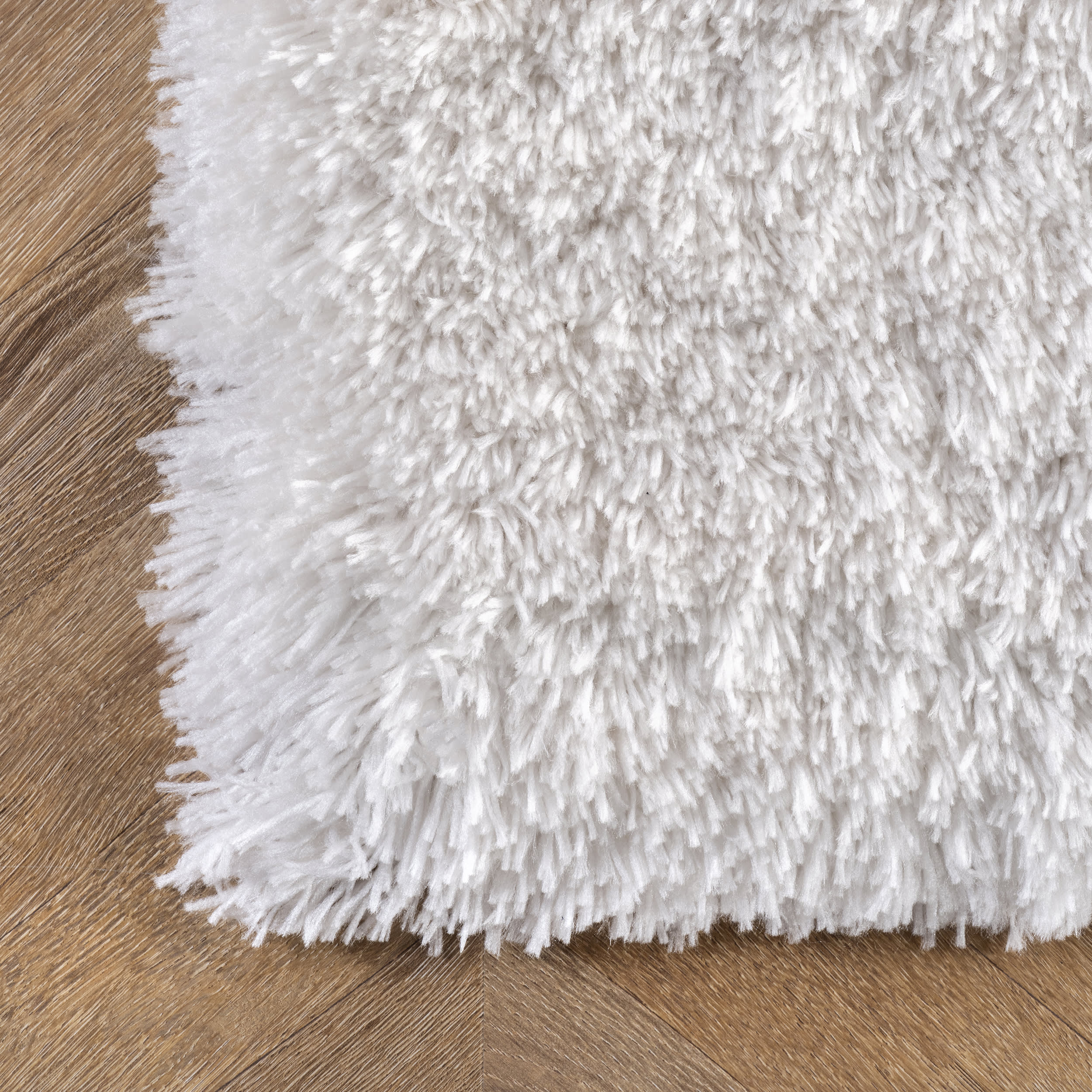 Fluffy Speckled Shag Rug | Ivory - Image 3